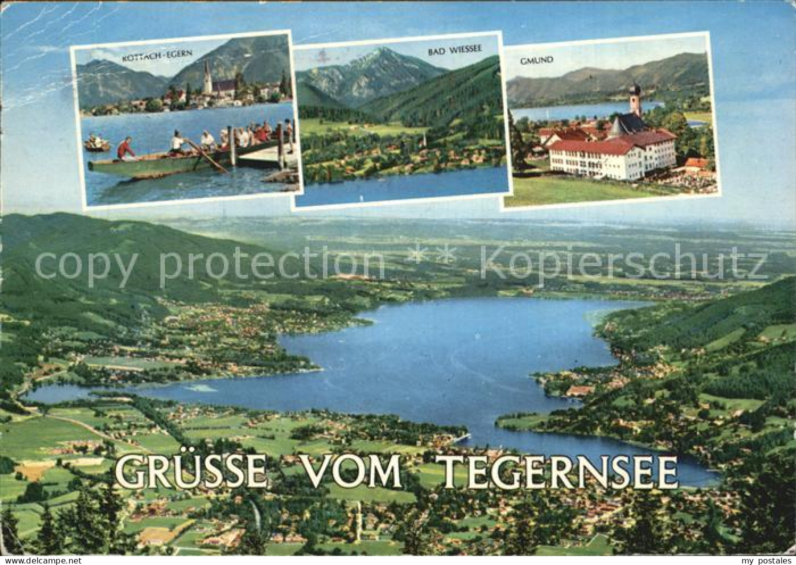 72521690 Tegernsee Fliegeraufnahme Rottach Egern Bad Wiessee Gmund Tegernsee - Tegernsee