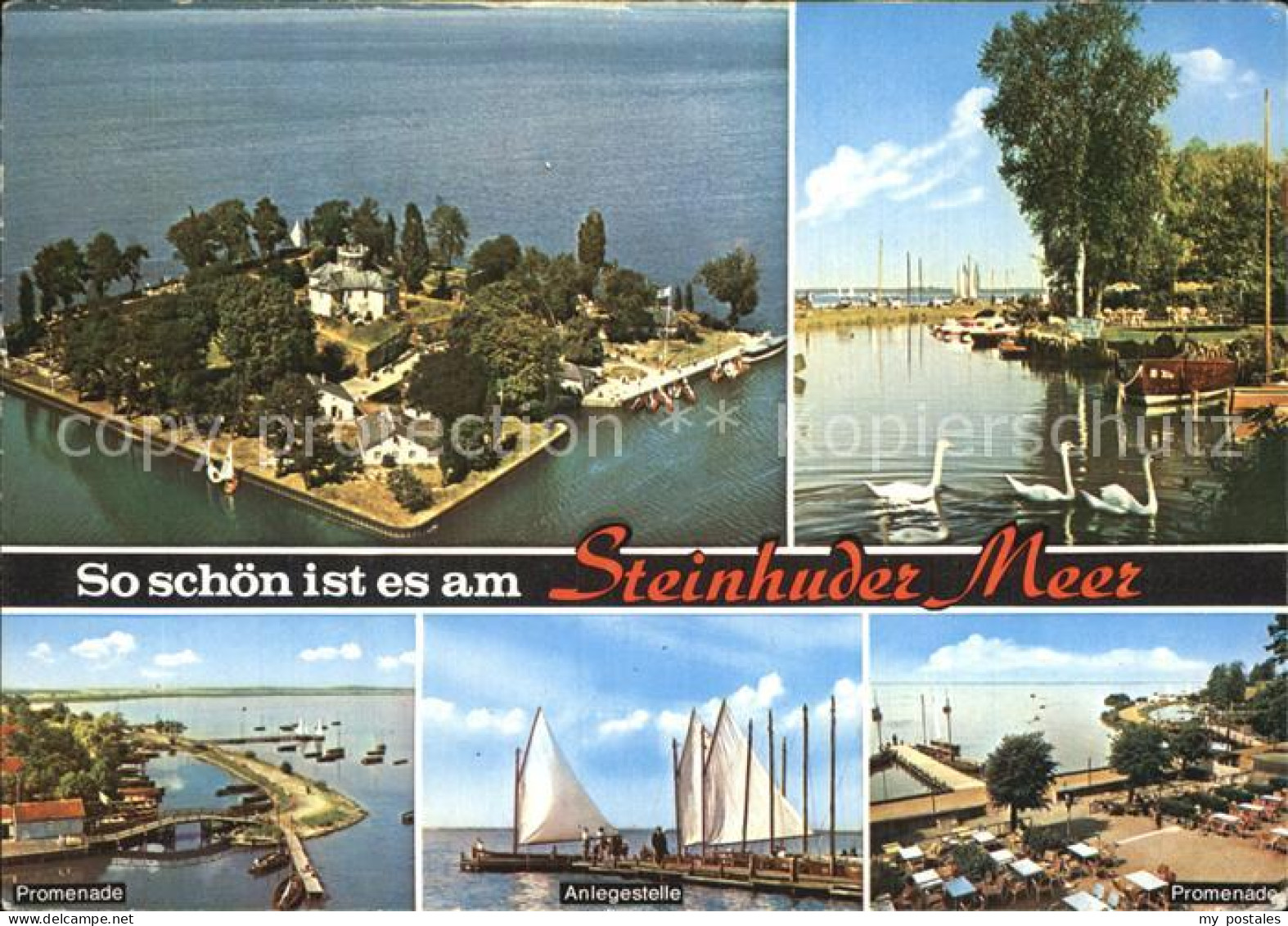 72521688 Steinhuder Meer Fliegeraufnahme Promenade Anlegestelle  Blumenau - Steinhude