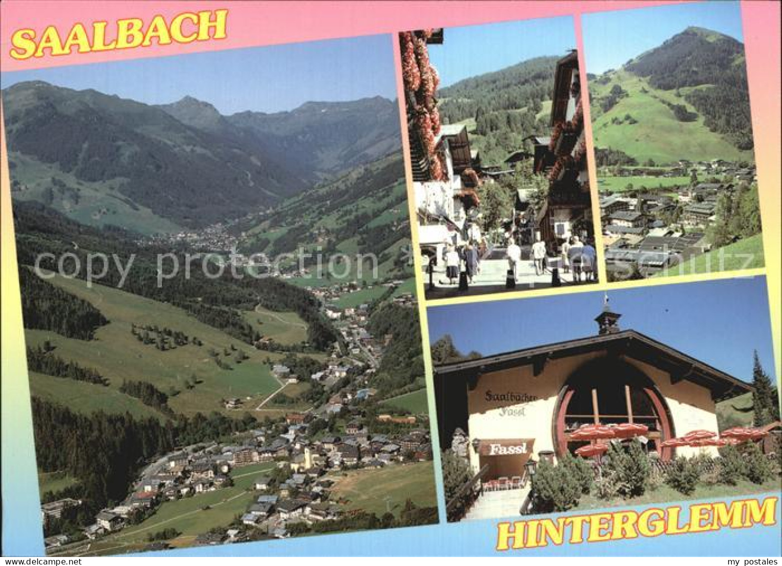 72521645 Saalbach-Hinterglemm Fliegeraufnahme Dorfmotiv Saalbaecher Fassl Saalba - Other & Unclassified