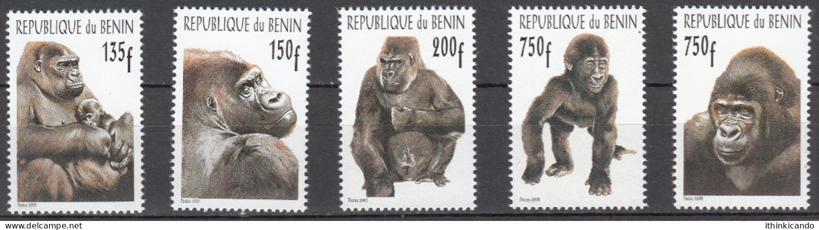 Benin 2001 Mi 1327 XLVII-LI Set MNH - Benin – Dahomey (1960-...)