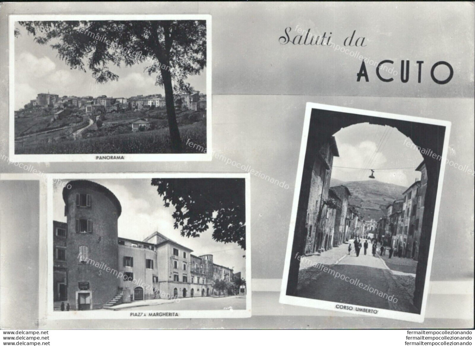 Ar552 Cartolina Saluti Da Acuto Provincia Di Frosinone - Frosinone