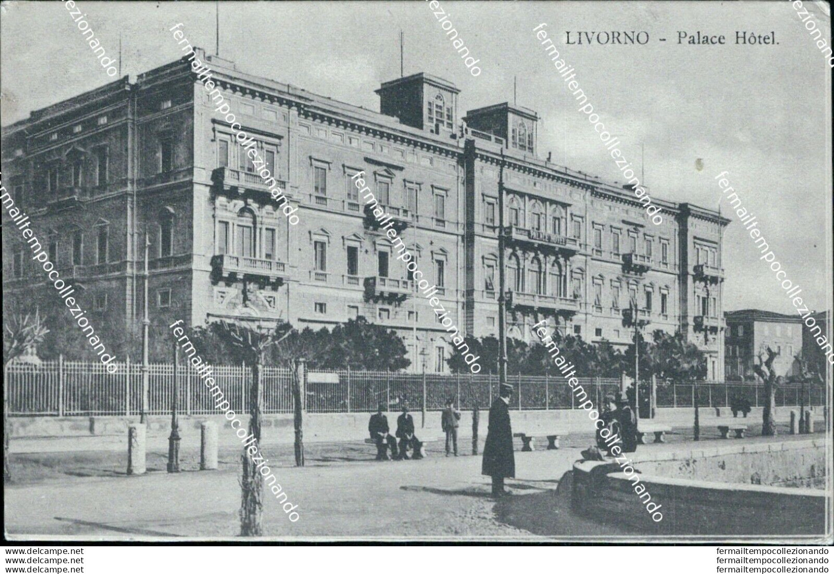 Bf152 Cartolina Livorno Citta' Palace Hotel - Livorno