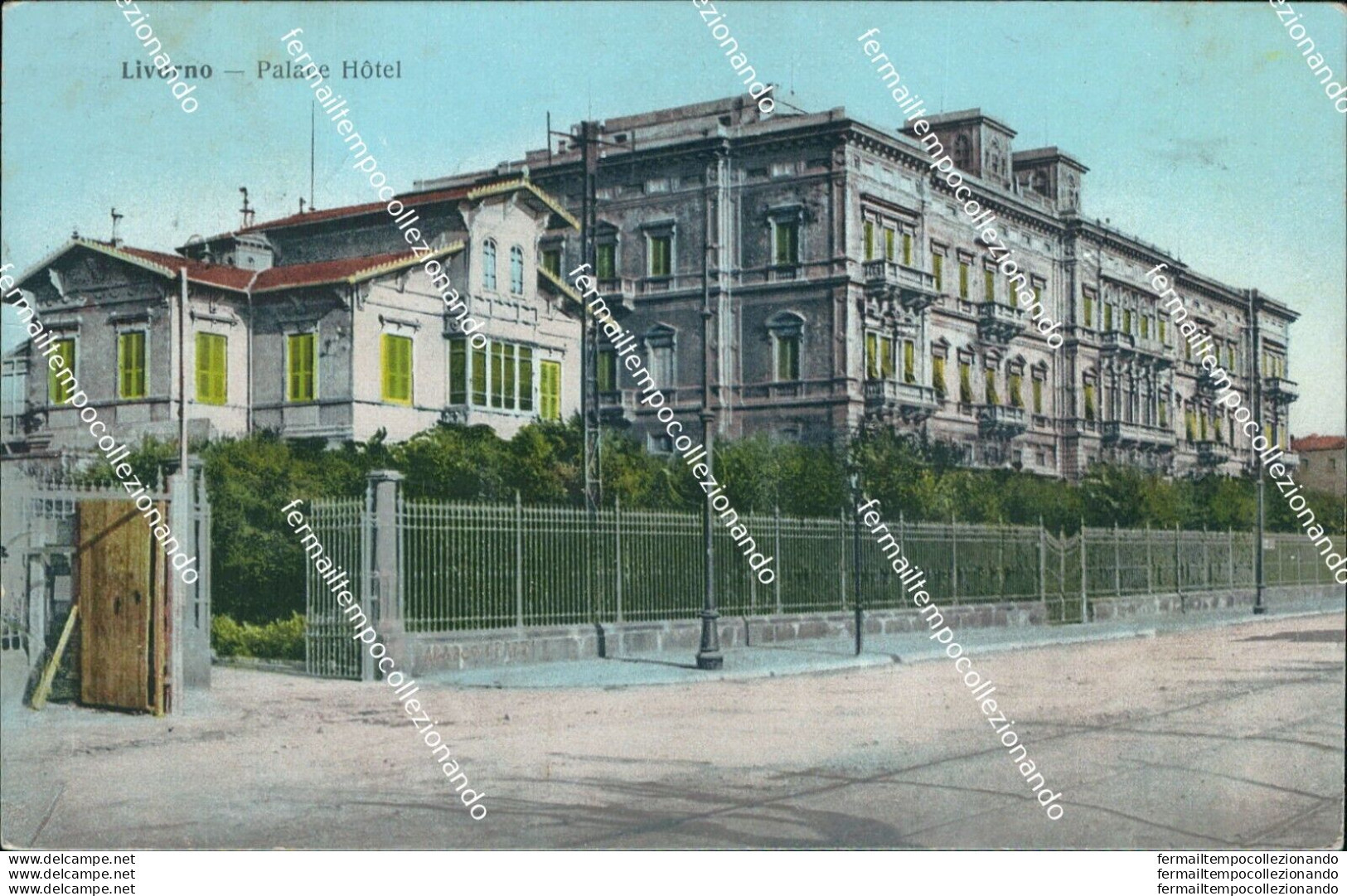 Bf204 Cartolina Livorno Citta' Palace Hotel - Livorno