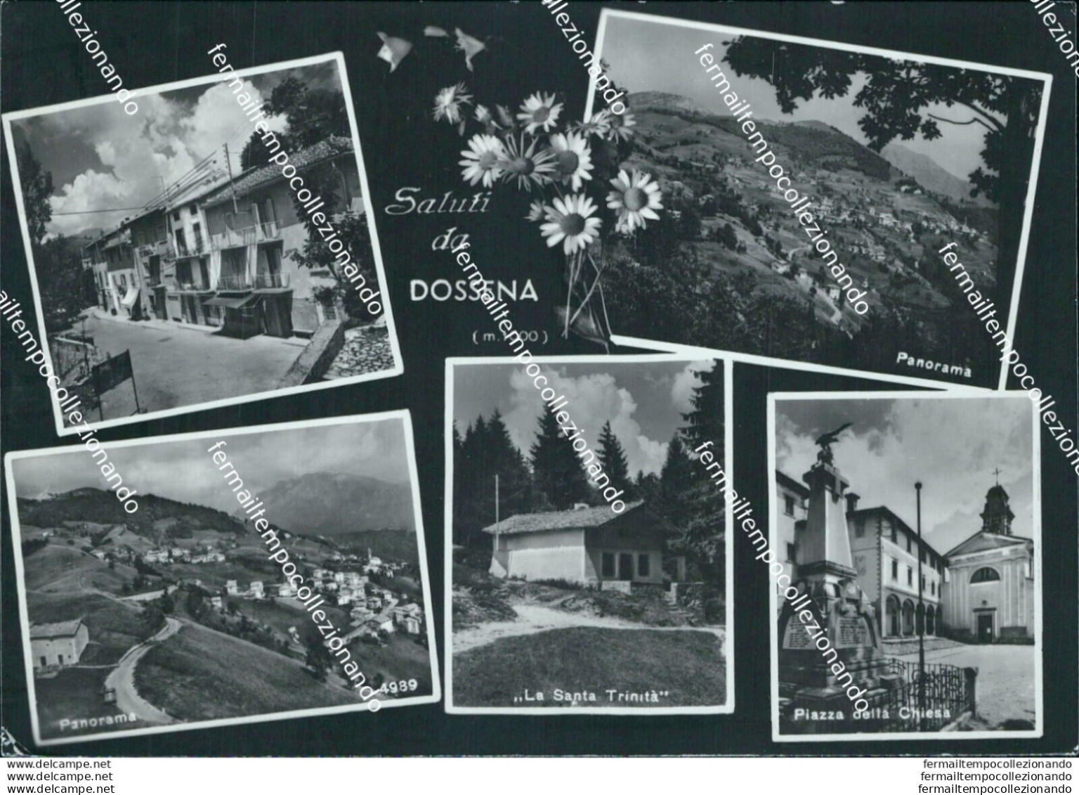 Bu156 Cartolina Saluti Da Dossena Provincia Di Bergamo Lombardia - Bergamo