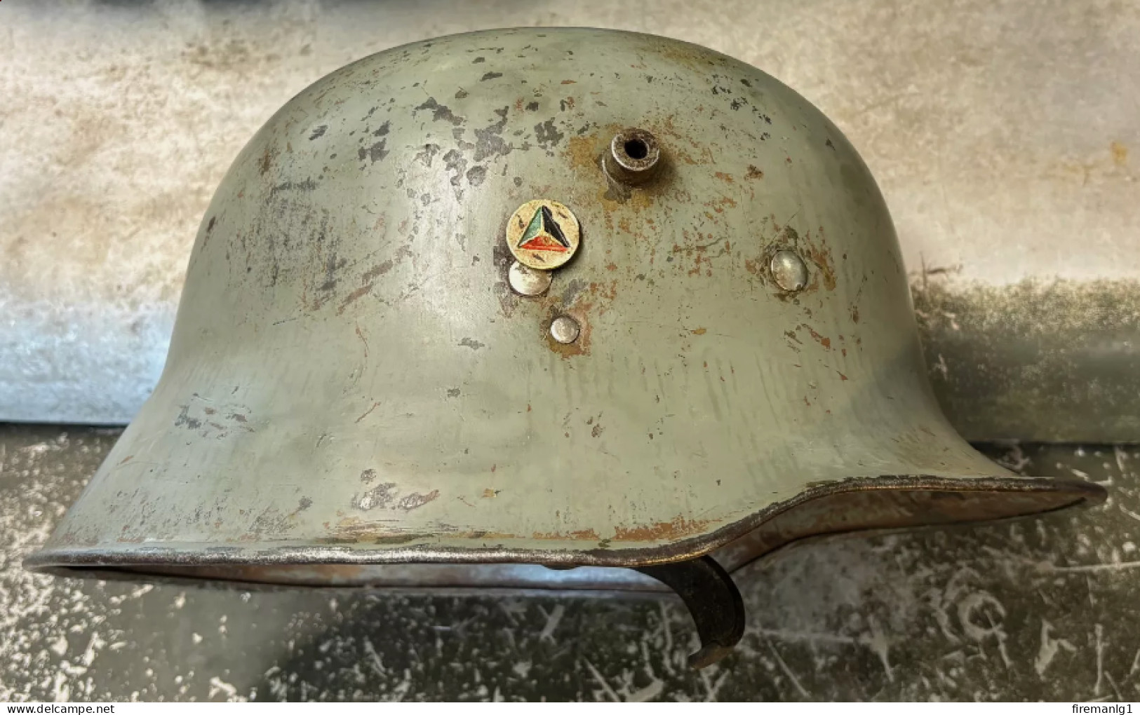 WW1 German M.18 Steel Helmet – (Mod.1918 Stahlhelm) – Afghan Used - Rare Size 66 - Hoeden