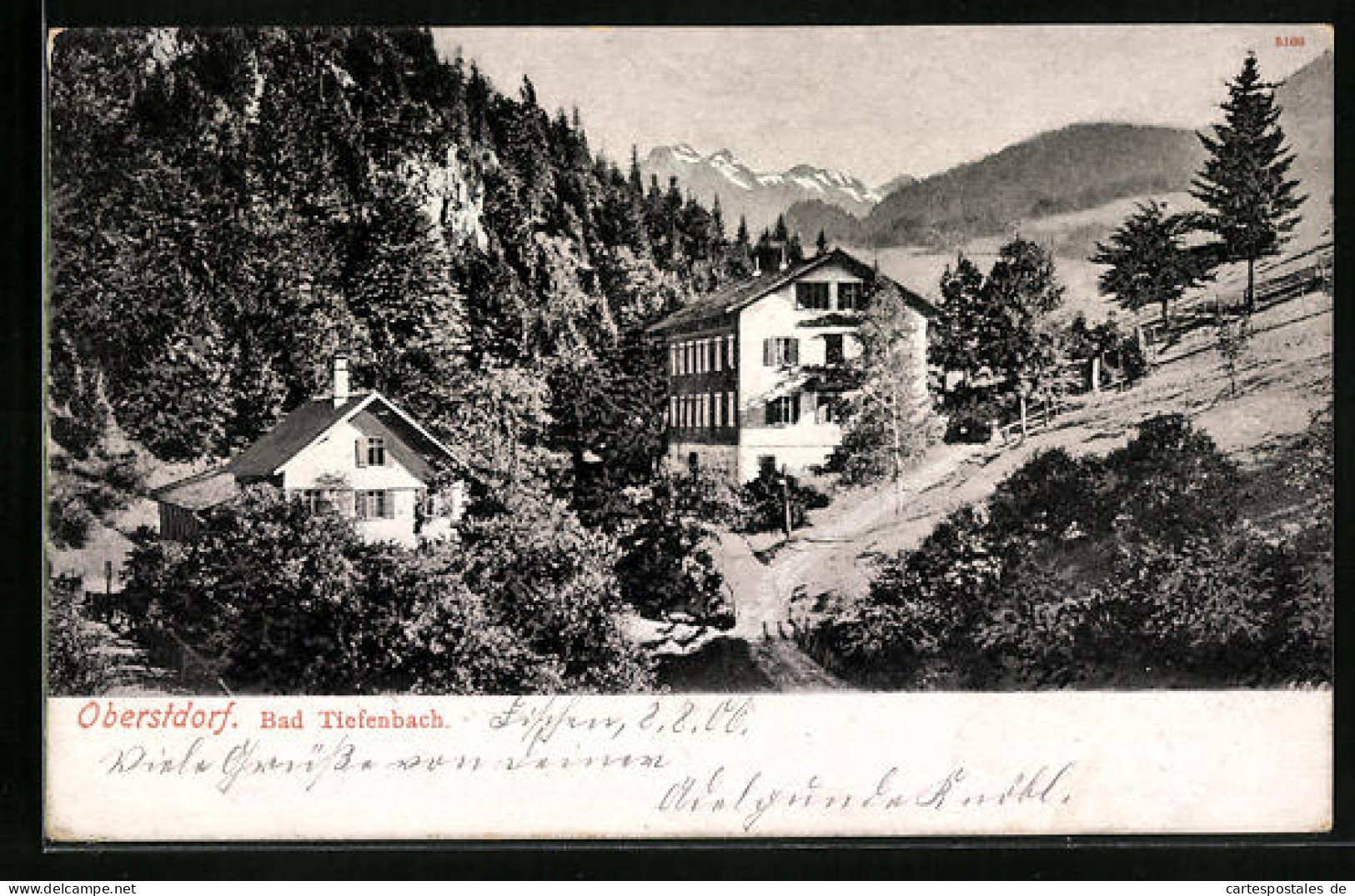 AK Bad Tiefenbach B. Oberstdorf, Gasthof Mit Landschaftspanorama  - Oberstdorf