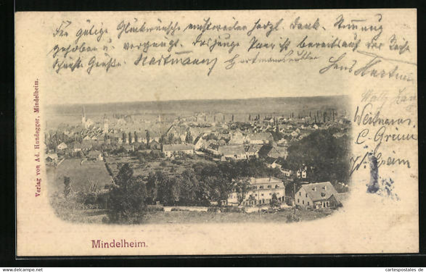 AK Mindelheim, Ortsansicht Aus Der Vogelschau  - Mindelheim