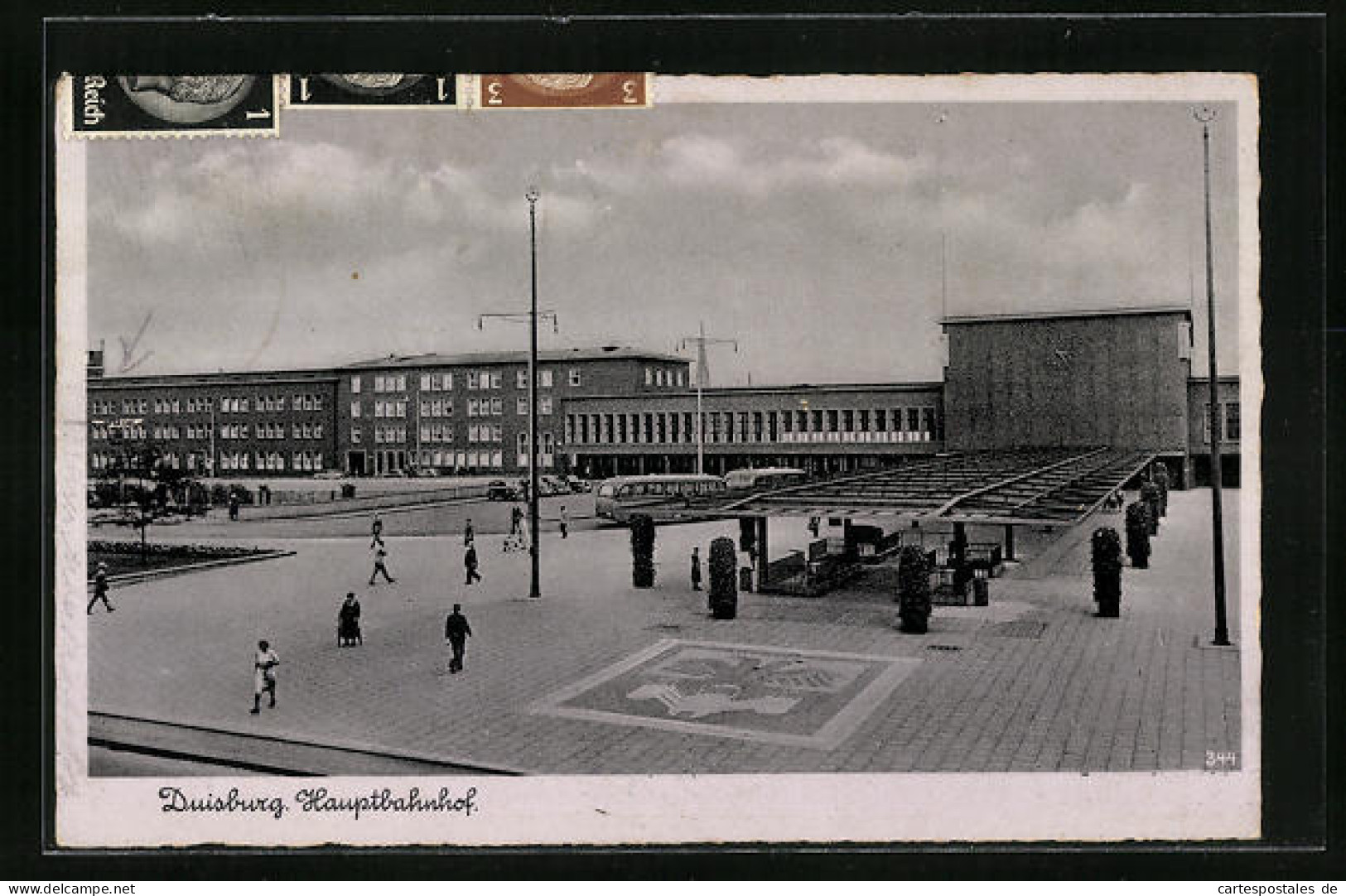 AK Duisburg, Bahnhof Mit Vorplatz  - Duisburg