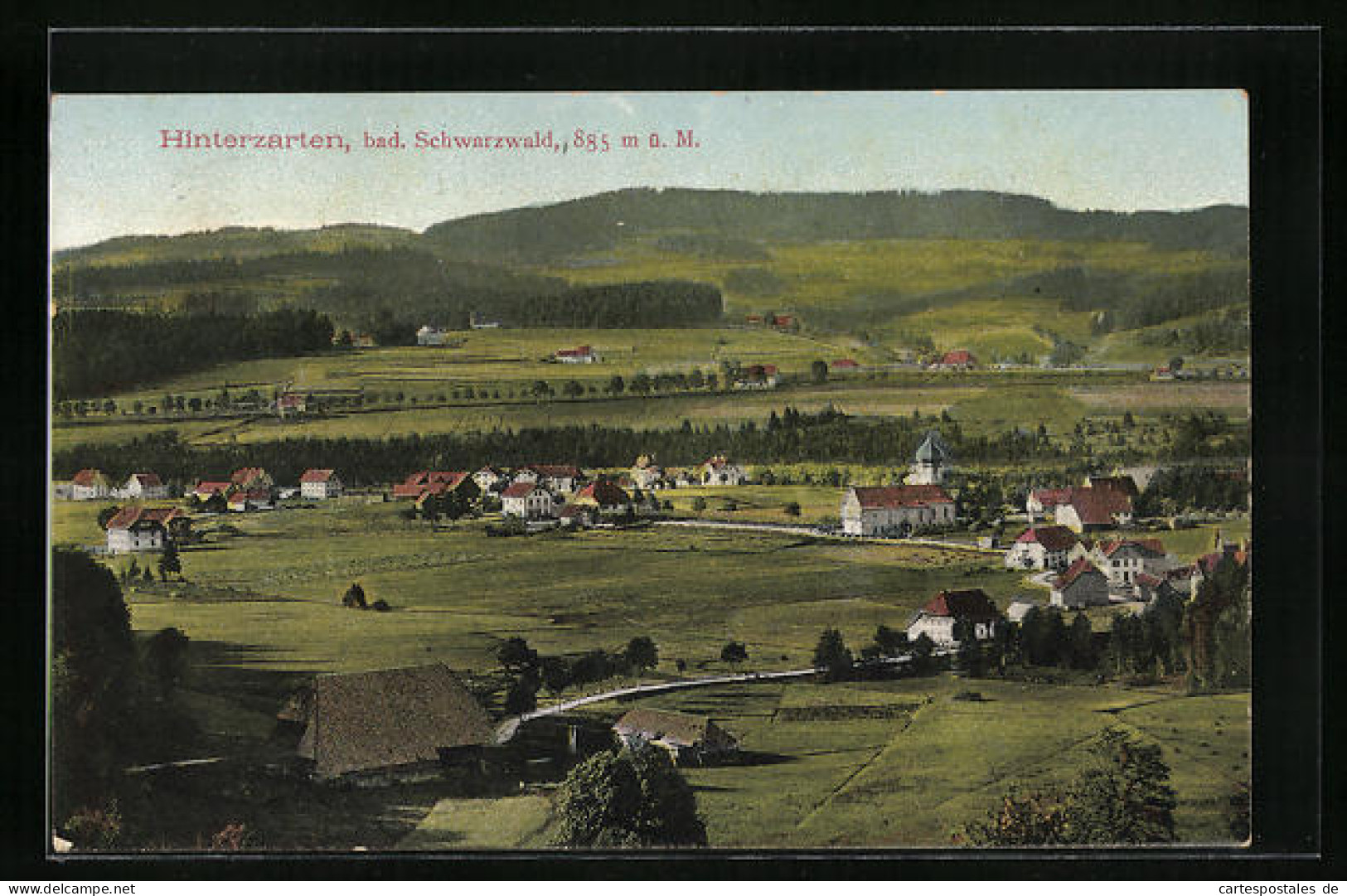 AK Hinterzarten /Bad. Schwarzwald, Teilansicht  - Hinterzarten