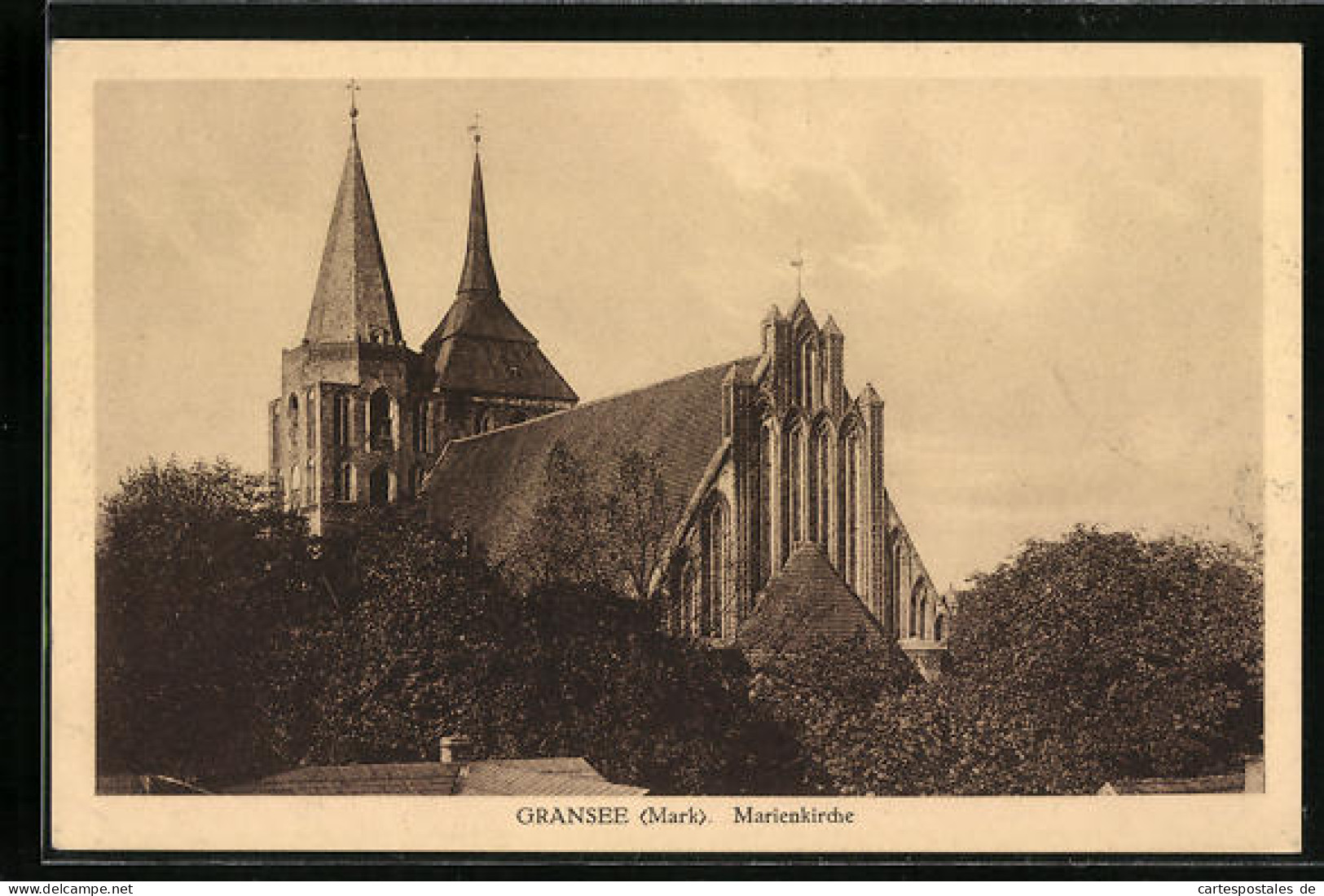 AK Gransee /Mark, Die Marienkirche  - Gransee