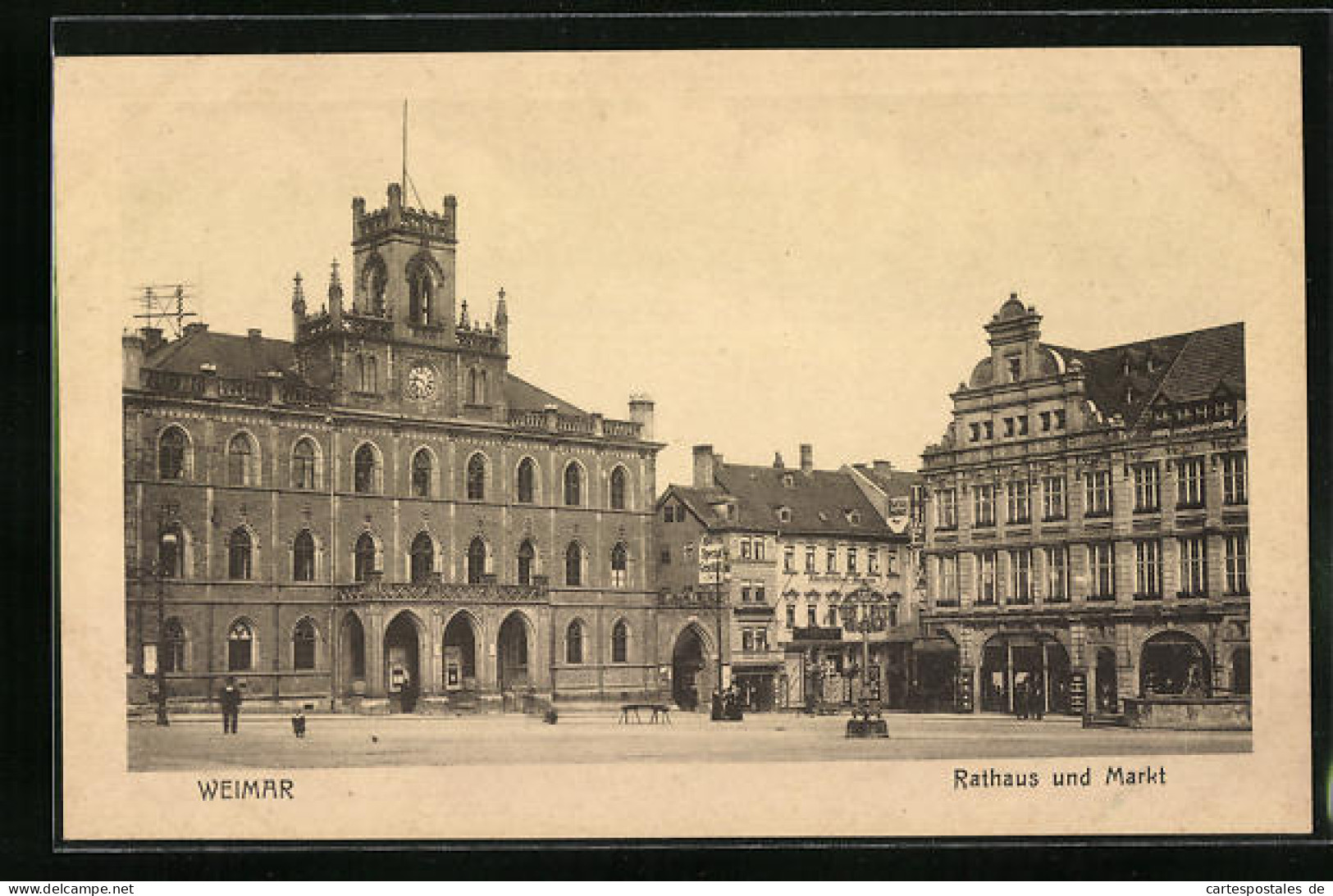 AK Weimar, Rathaus Und Markt  - Weimar