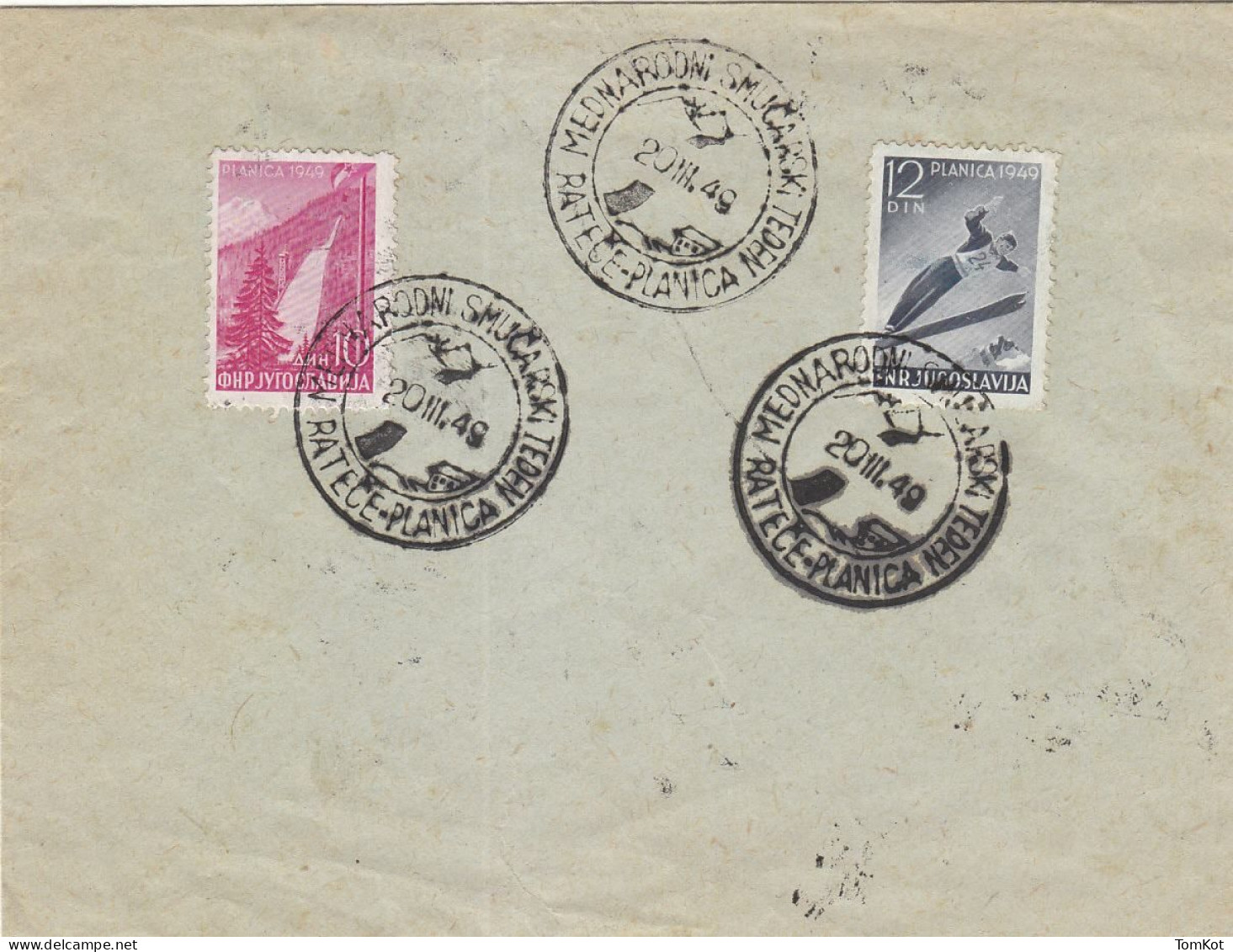 Yugoslavia 20.03.1949. Planica FDC - Lettres & Documents