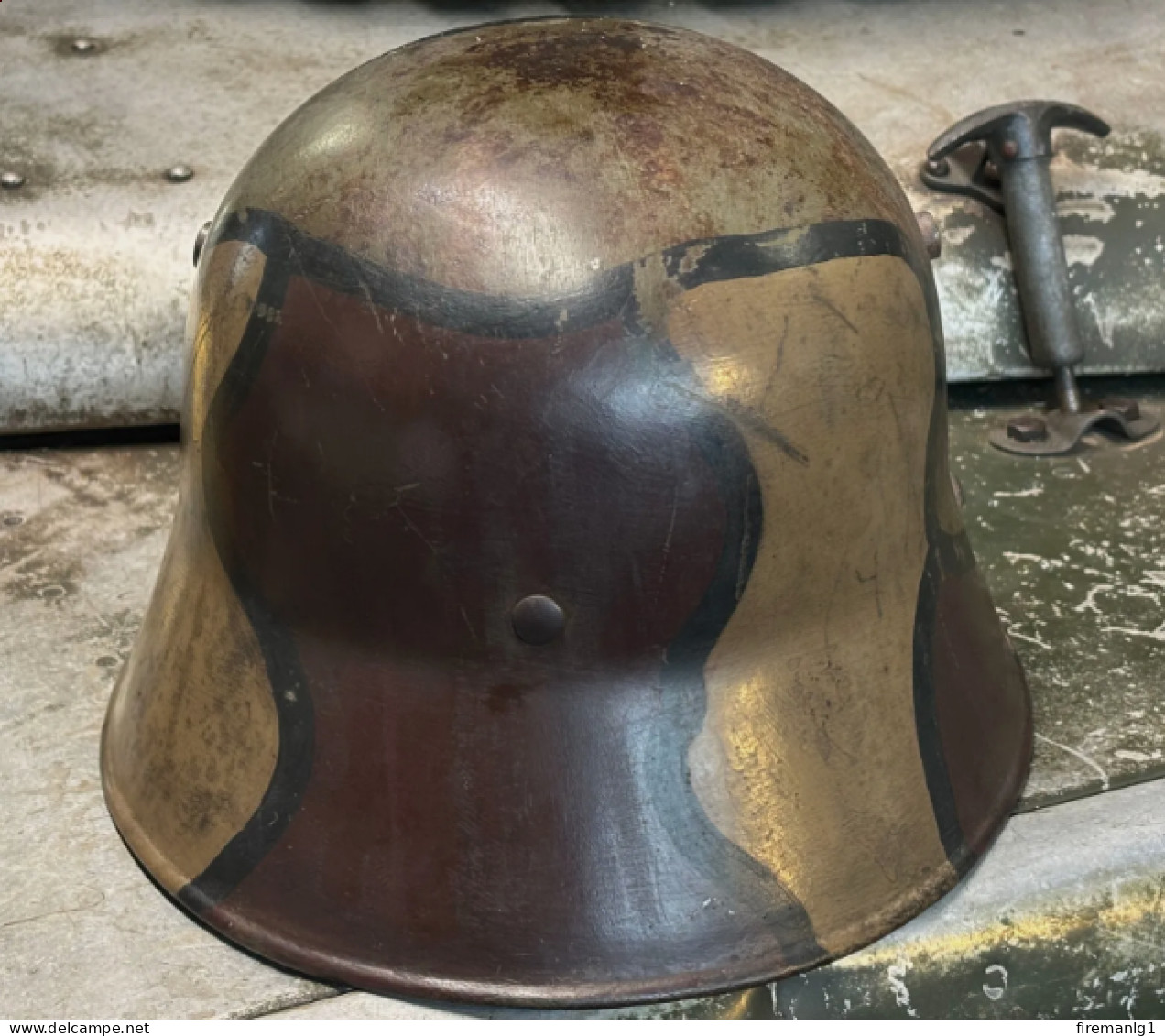 WW1 Austro Hungarian M.17 Stahlhelm (German Type Steel Helmet) – 3 Colour Camo