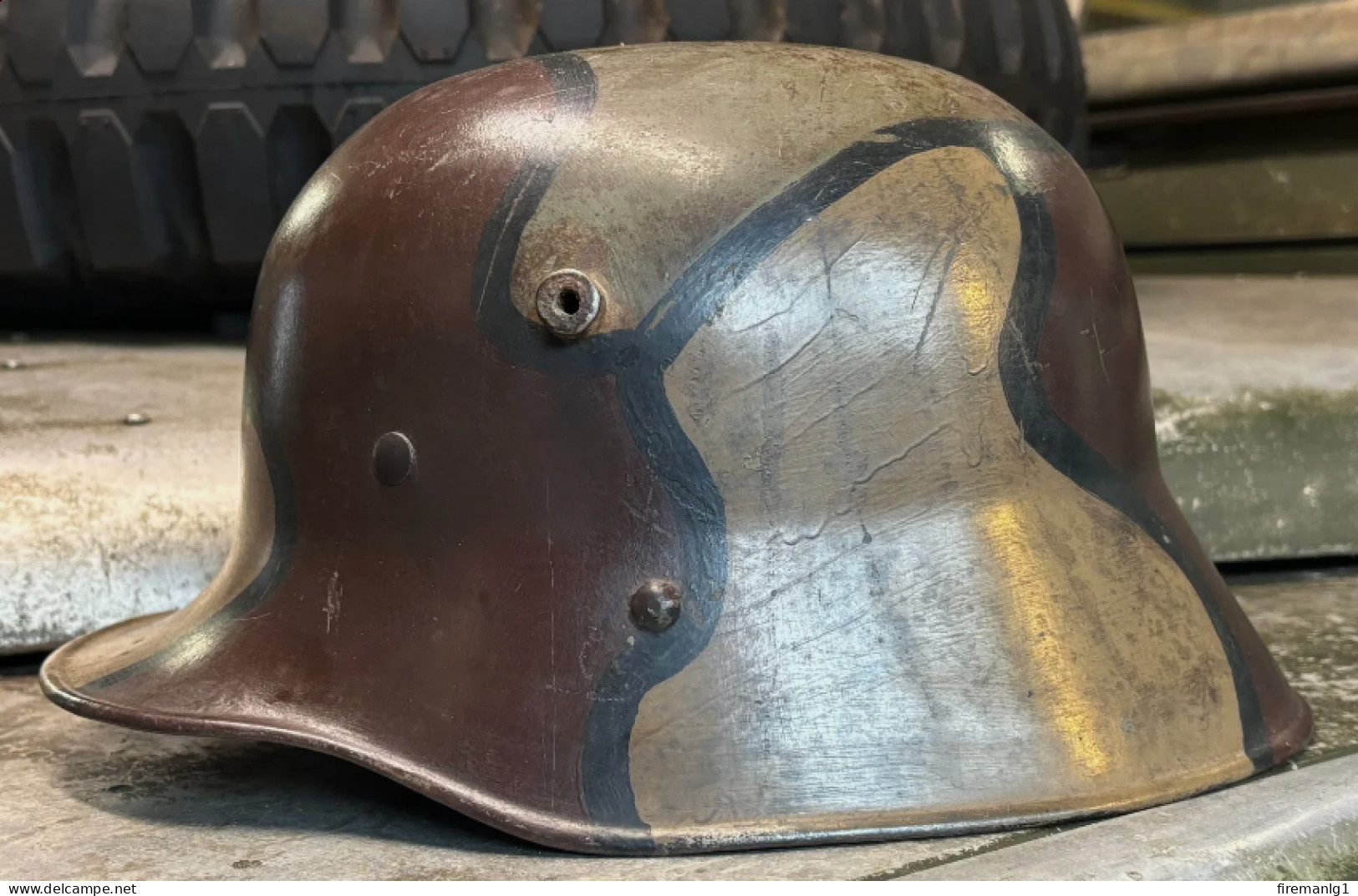 WW1 Austro Hungarian M.17 Stahlhelm (German Type Steel Helmet) – 3 Colour Camo