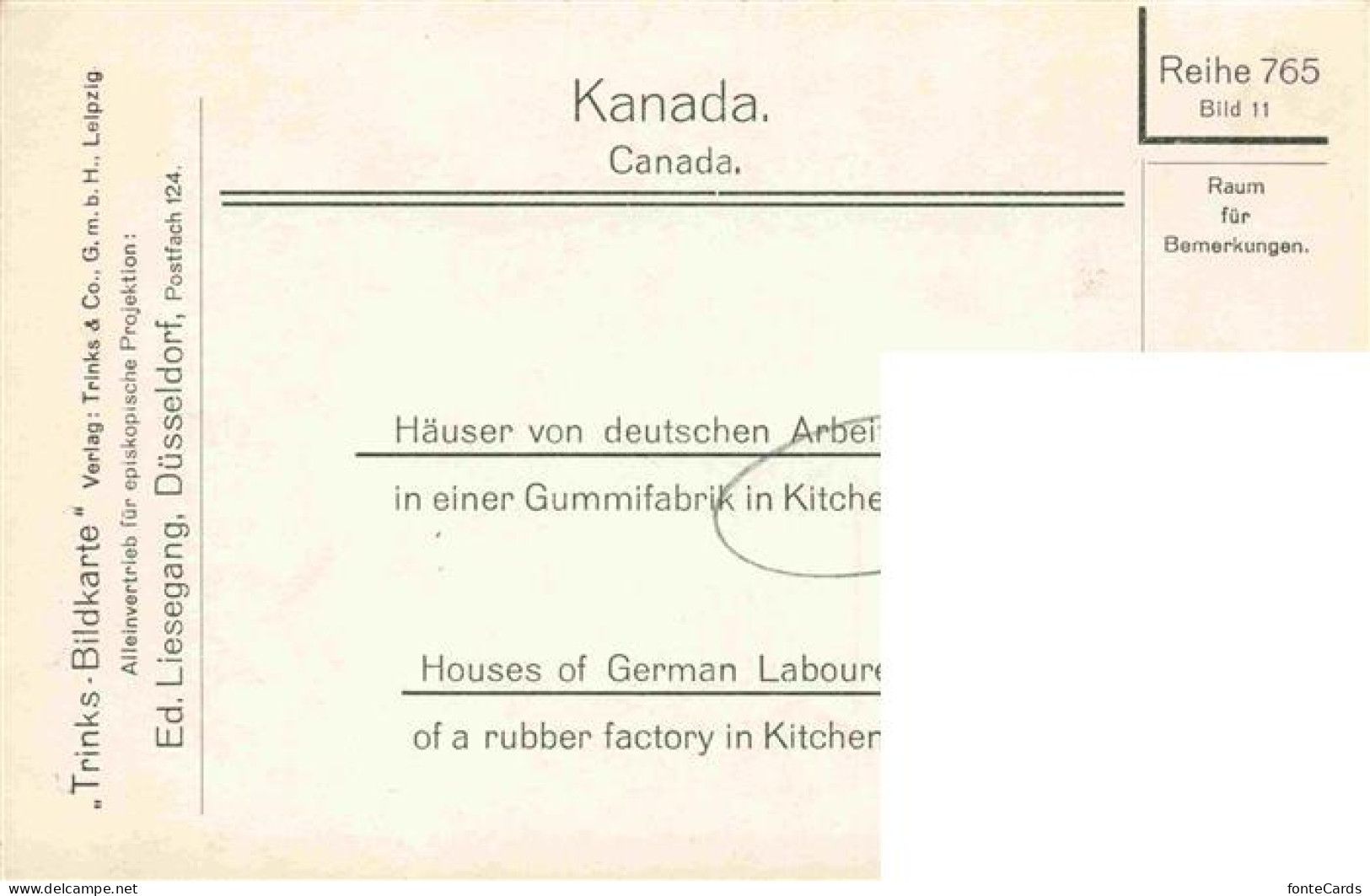73977172 Kitchener_Ontario_Canada Haeuser Von Deutschen Arbeitern Gummifabrik Re - Non Classés