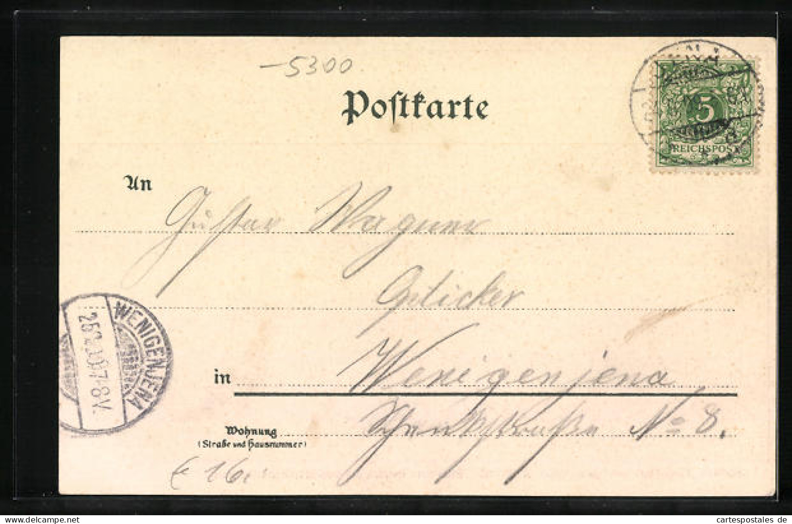 Lithographie Weimar,150jähriges Todesjahr Goethes - Wohnhaus, Portrait  - Weimar