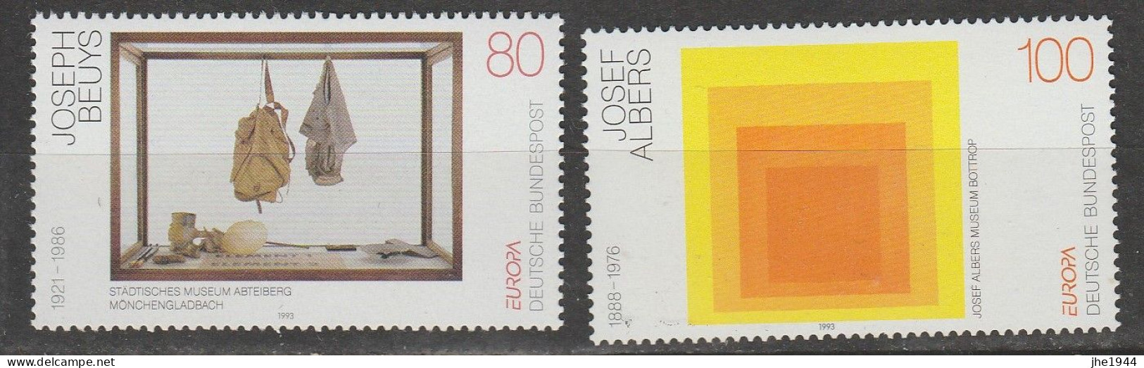 Europa 1993 Art Contemporain Voir Liste Des Timbres à Vendre ** - 1993