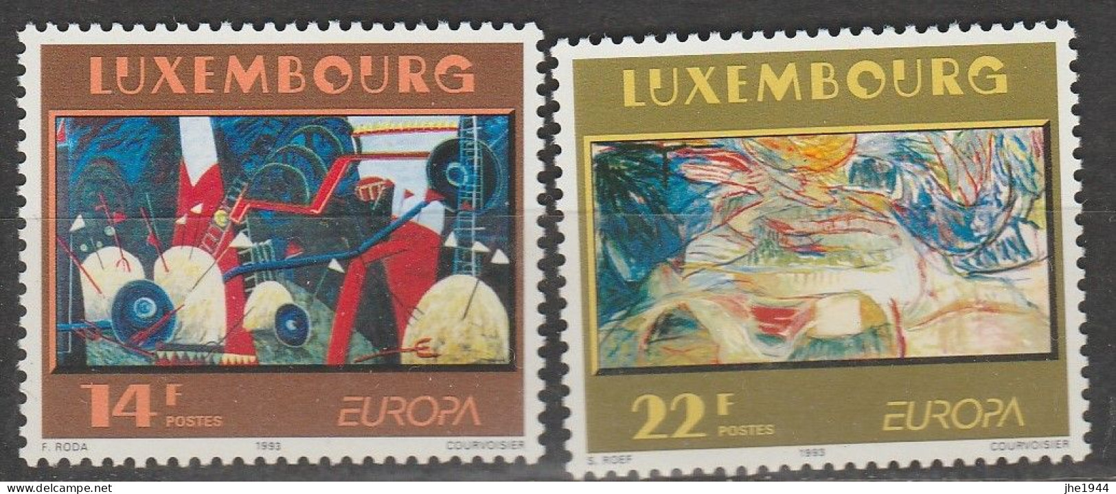 Europa 1993 Art contemporain Voir liste des timbres à vendre **