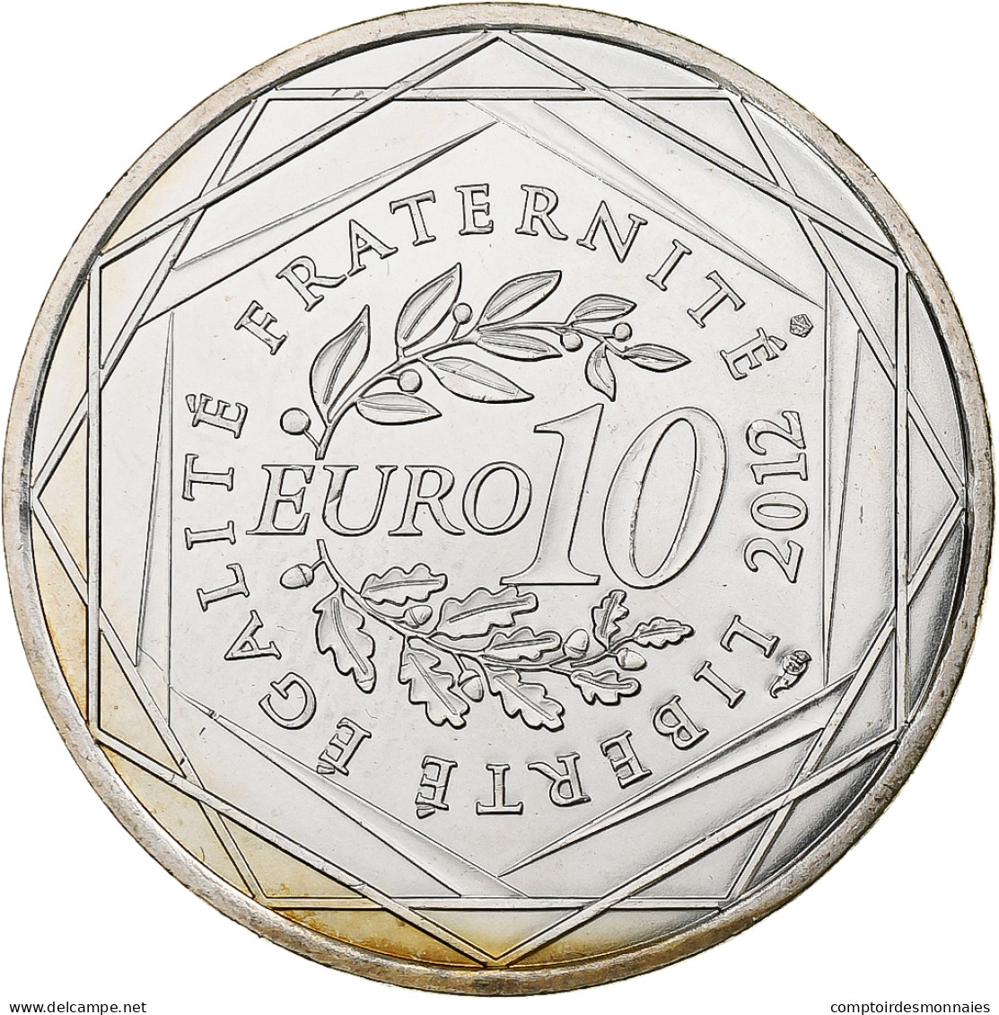 France, 10 Euro, Guadeloupe, 2012, MDP, Argent, SPL - Francia