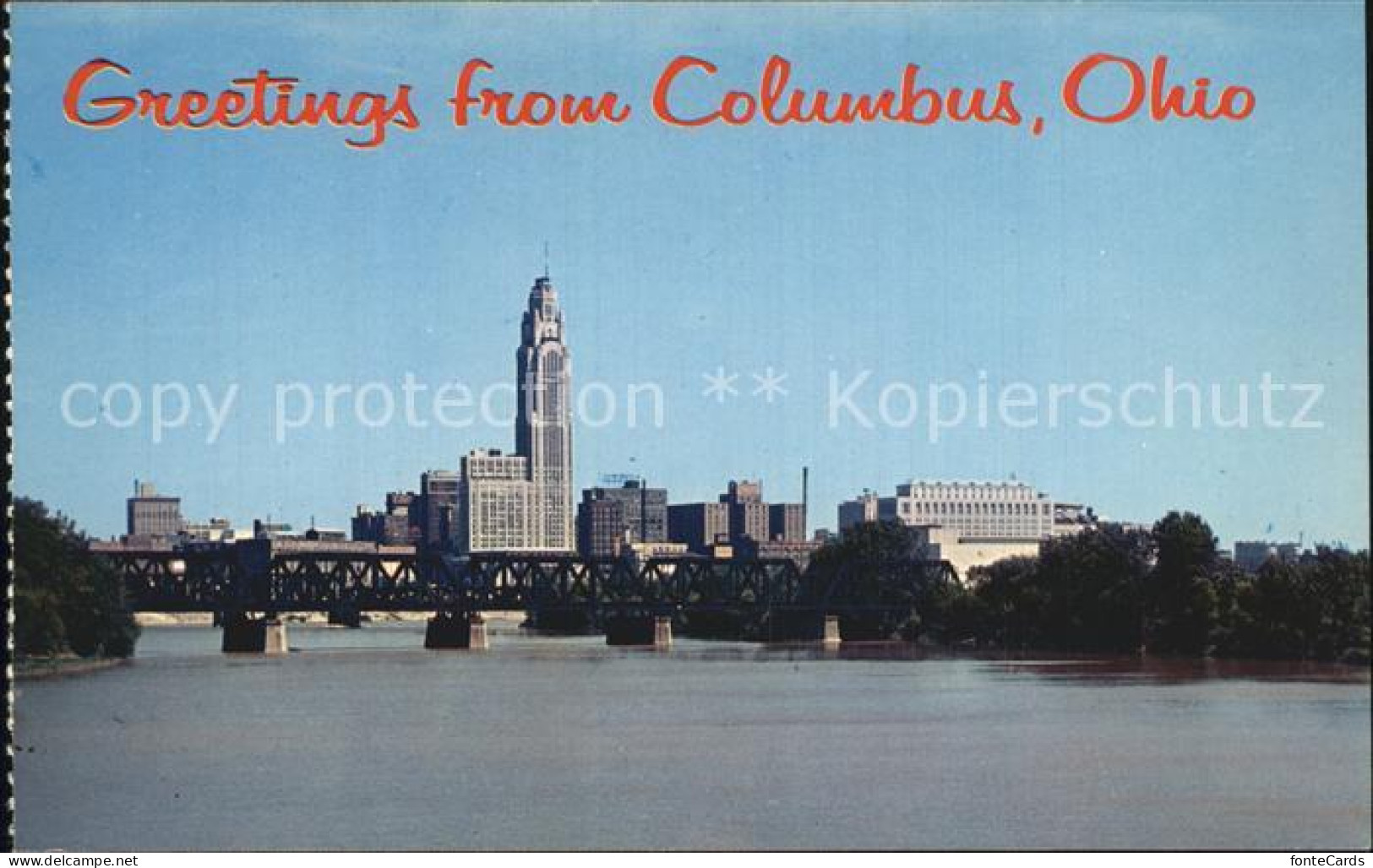 72595376 Ohio Columbus Skyline Scioto River - Other & Unclassified