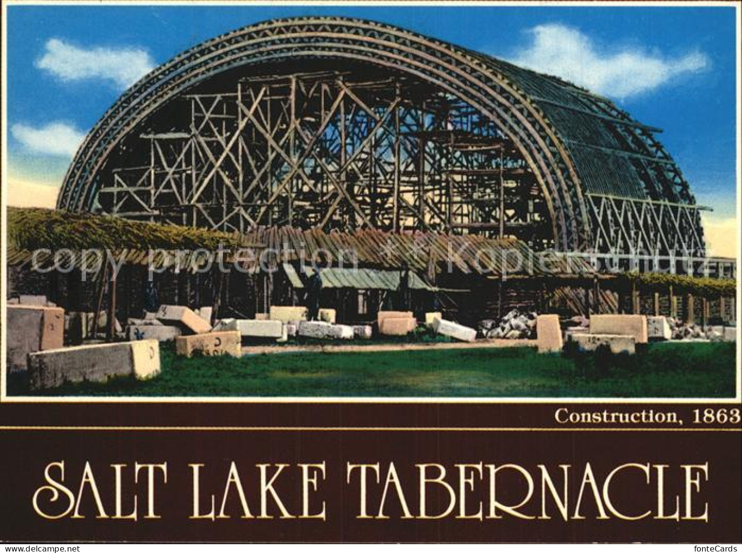 72590514 Salt_Lake_City Tabernacle Construction 1863 - Autres & Non Classés
