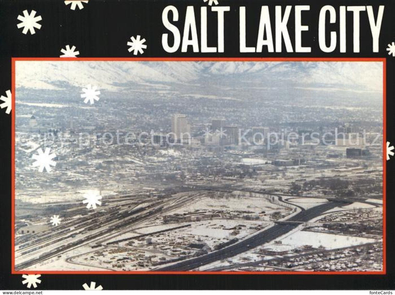 72590510 Salt_Lake_City Fliegeraufnahme In Winter-Time - Sonstige & Ohne Zuordnung