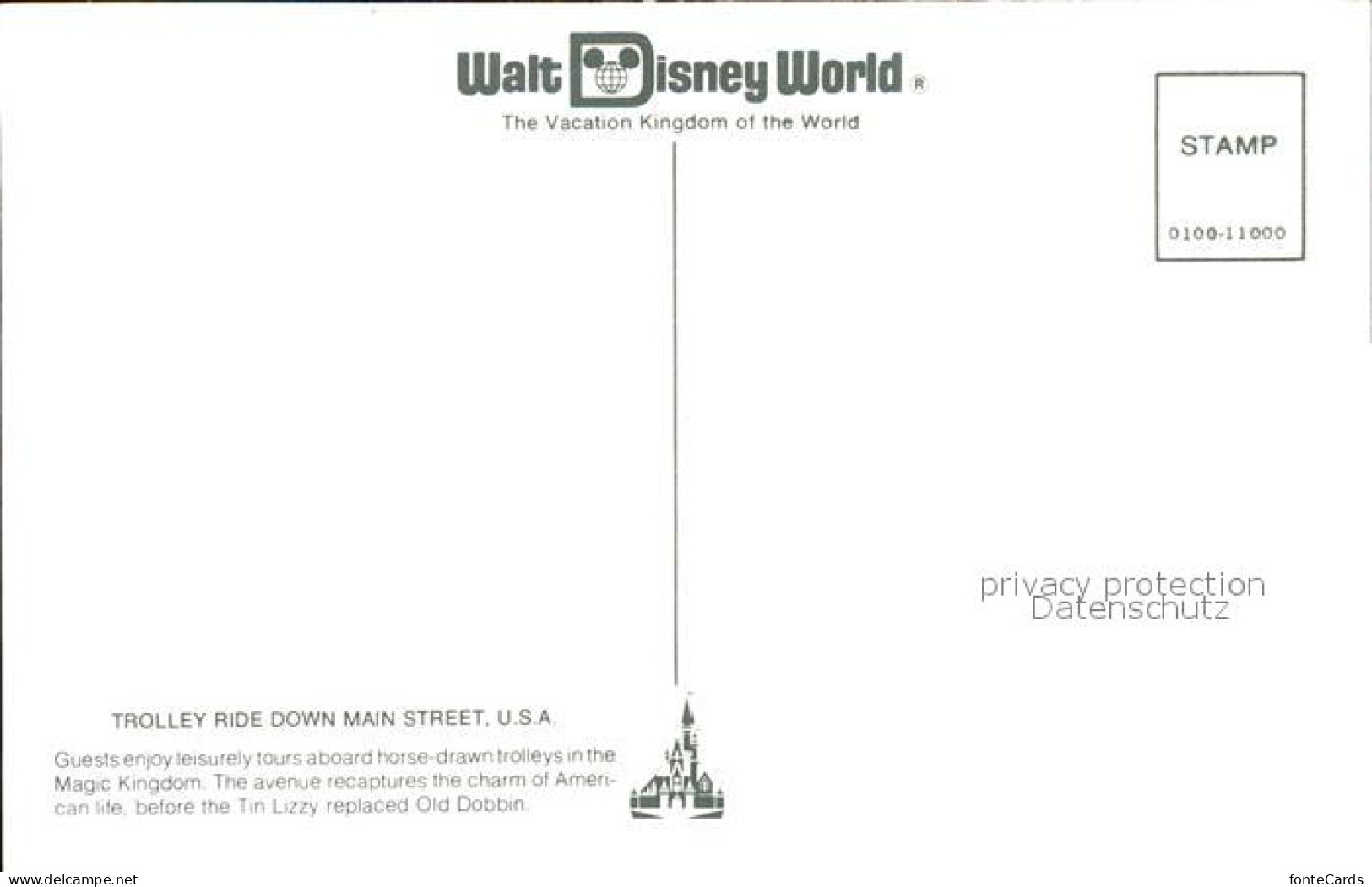 72582191 Walt_Disney_World Trolley Ride Main Street - Autres & Non Classés