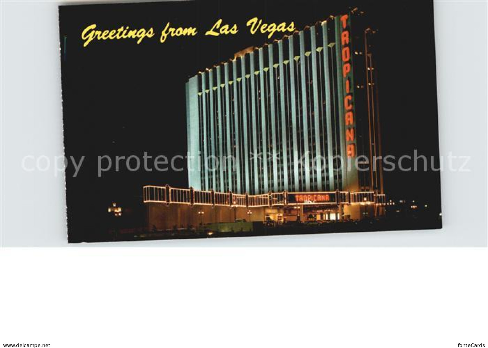 72580783 Las_Vegas_Nevada Tropical Hotel And Country Club On The Strip Night Vie - Sonstige & Ohne Zuordnung