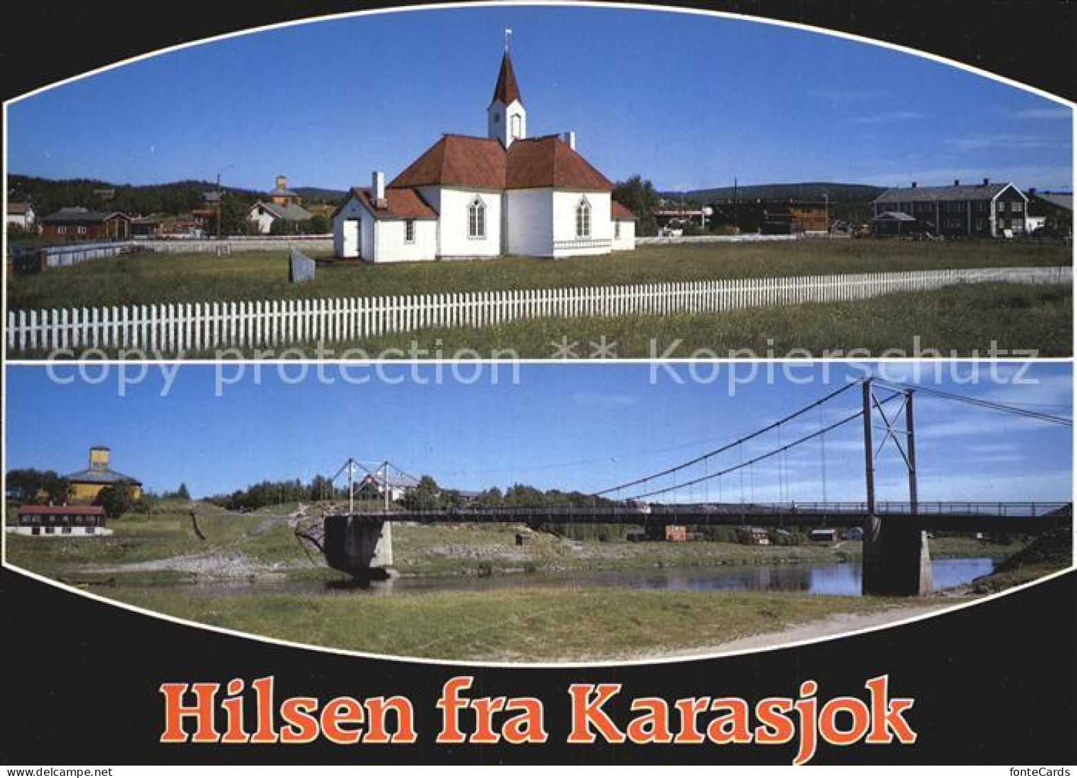 72576568 Karasjok Kirke Brua Kirche Bruecke Karasjok - Norway