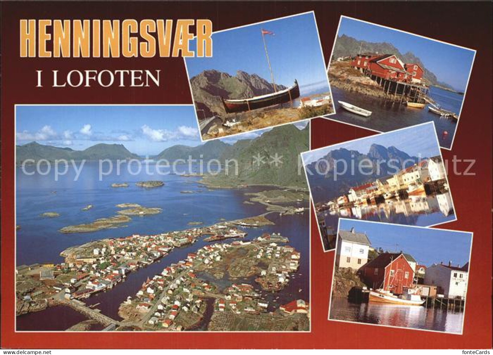 72576502 Henningsvaer Ortsmotive Hafen Fliegeraufnahme Norwegen - Noorwegen