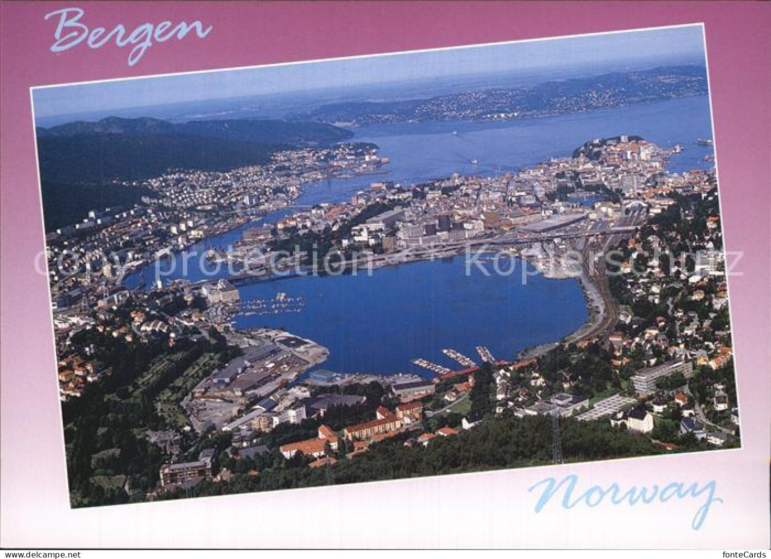 72576433 Bergen Norwegen Fliegeraufnahme Bergen - Norvège