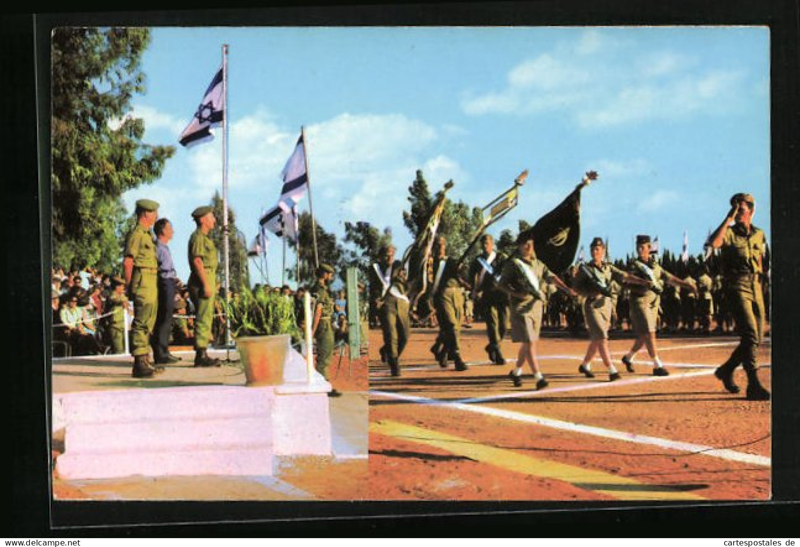 AK Israelitische Soldaten Bei Einer Parade  - Jodendom