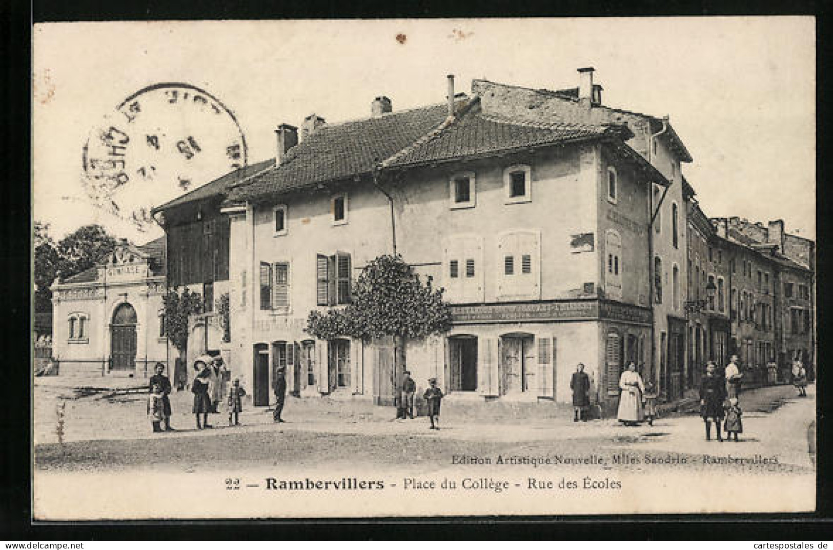 CPA Rambervillers, Place Du College, Rue Des Ecoles  - Rambervillers
