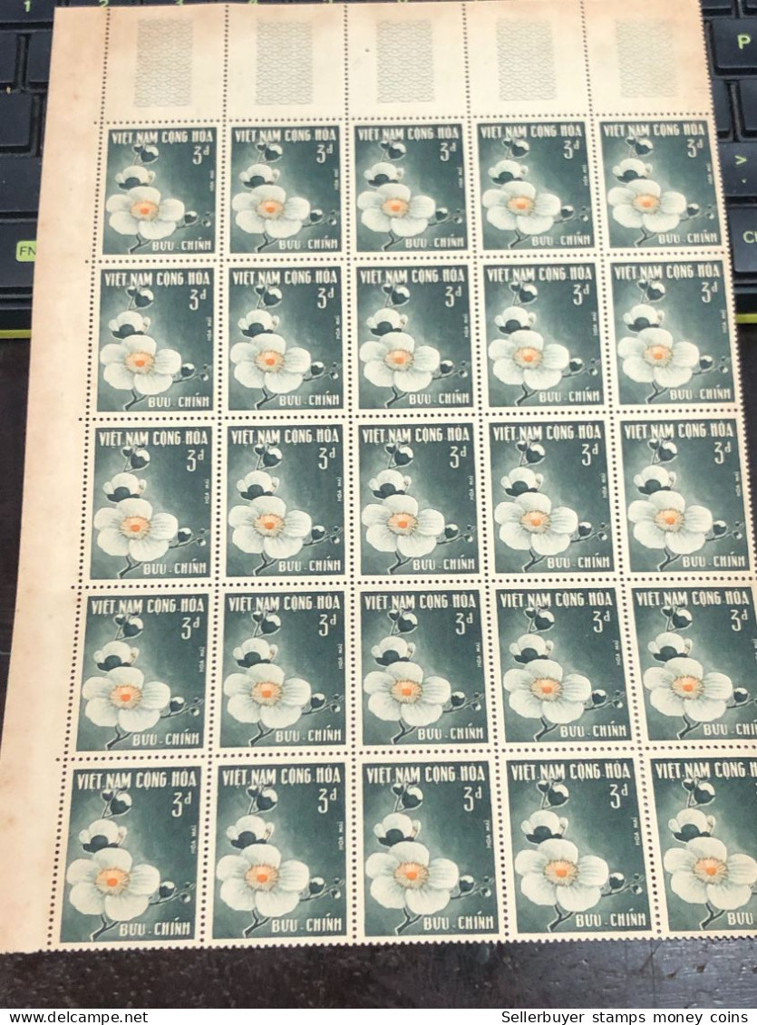 Sheet Vietnam South Stamps Before 1975(3 Dong Mid Autumn Festival 1965) 1 Pcs25 Stamps Quality Good - Vietnam