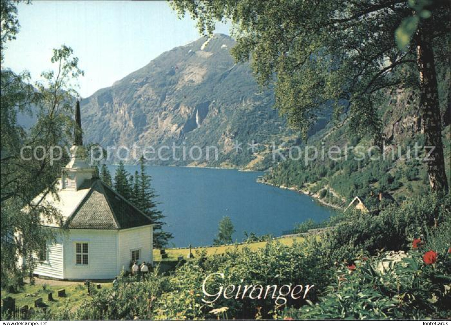 72576395 Geiranger Kirke Kirche Fjord Geiranger - Norwegen