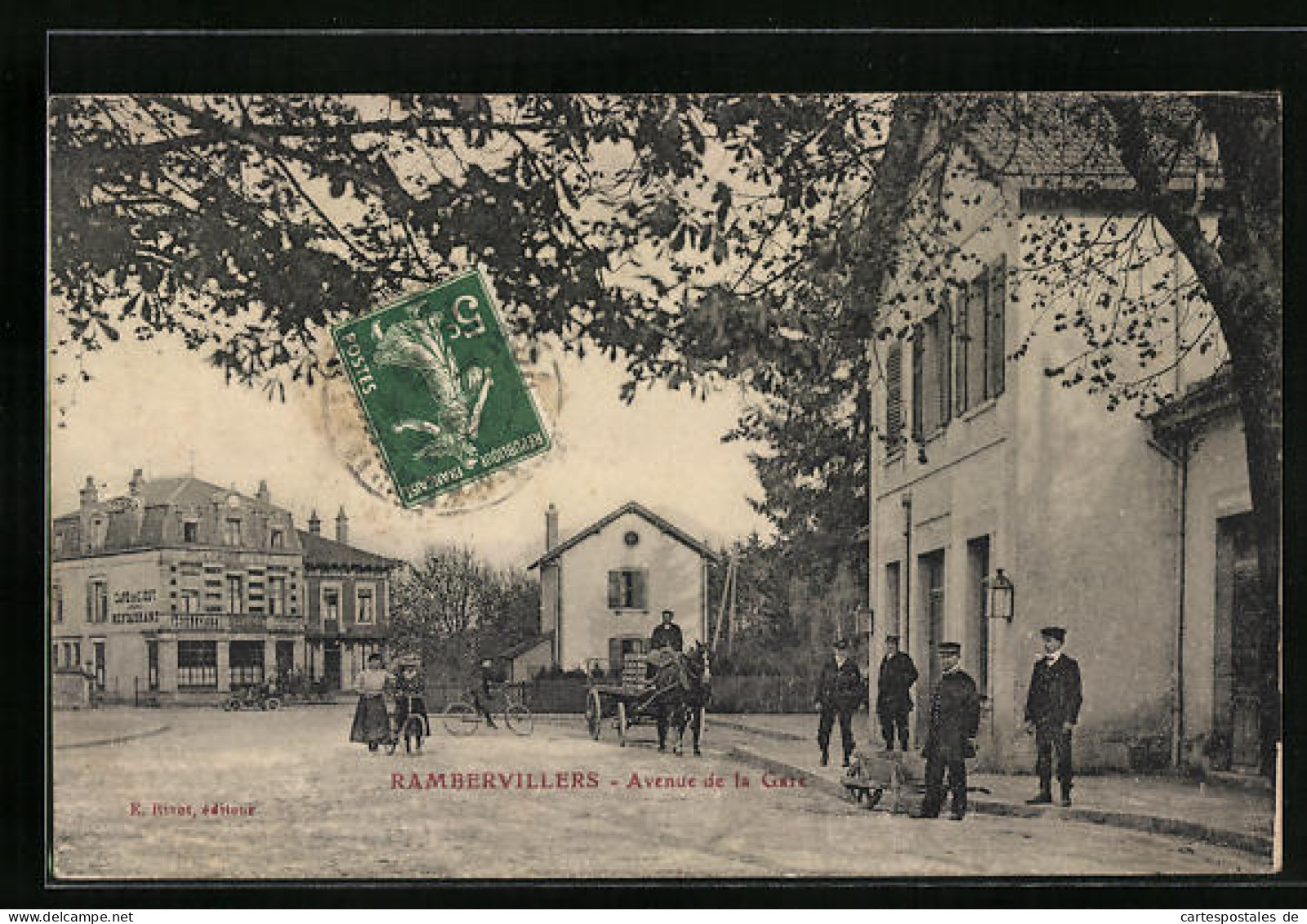 CPA Rambervillers, Avenue De La Gare  - Rambervillers