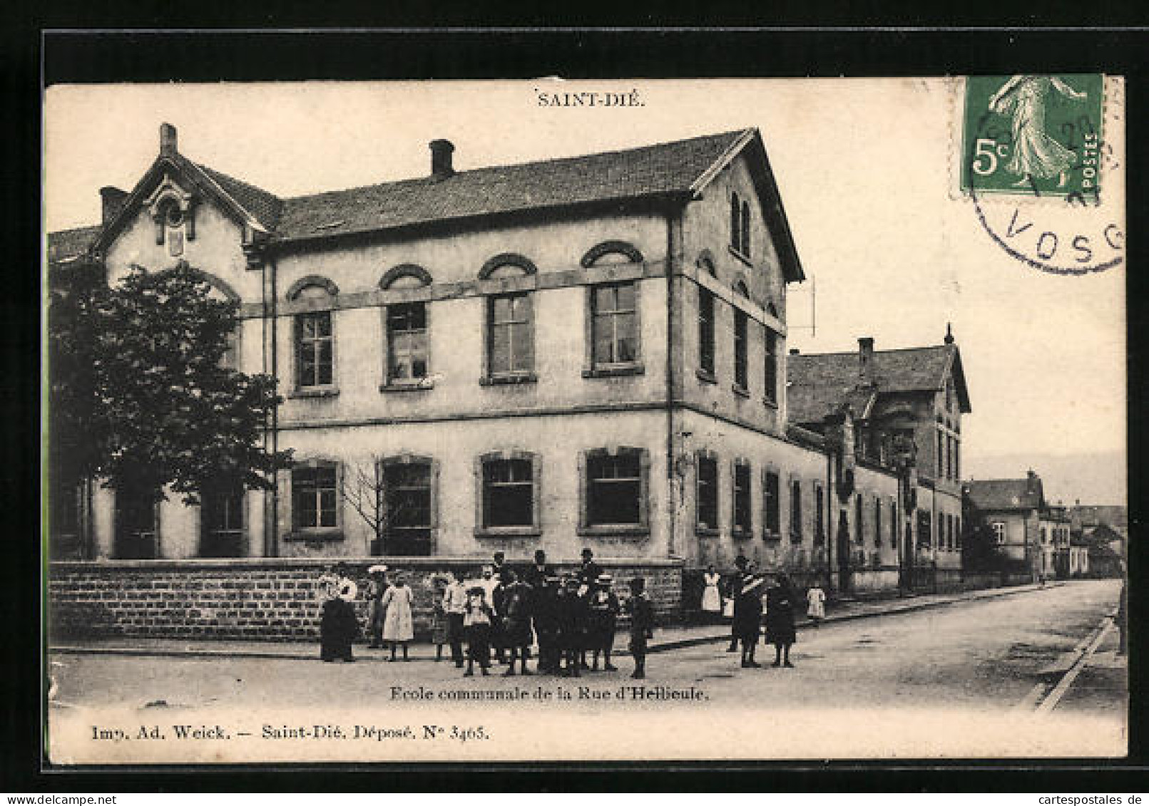 CPA Saint-Dié, Ecole Communale De La Rue D'Hellieule  - Other & Unclassified