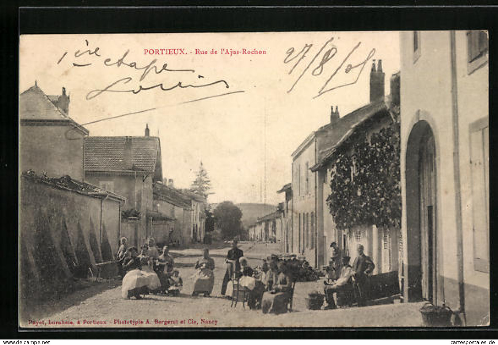 CPA Portieux, Rue De L' Ajus-Rochon  - Autres & Non Classés