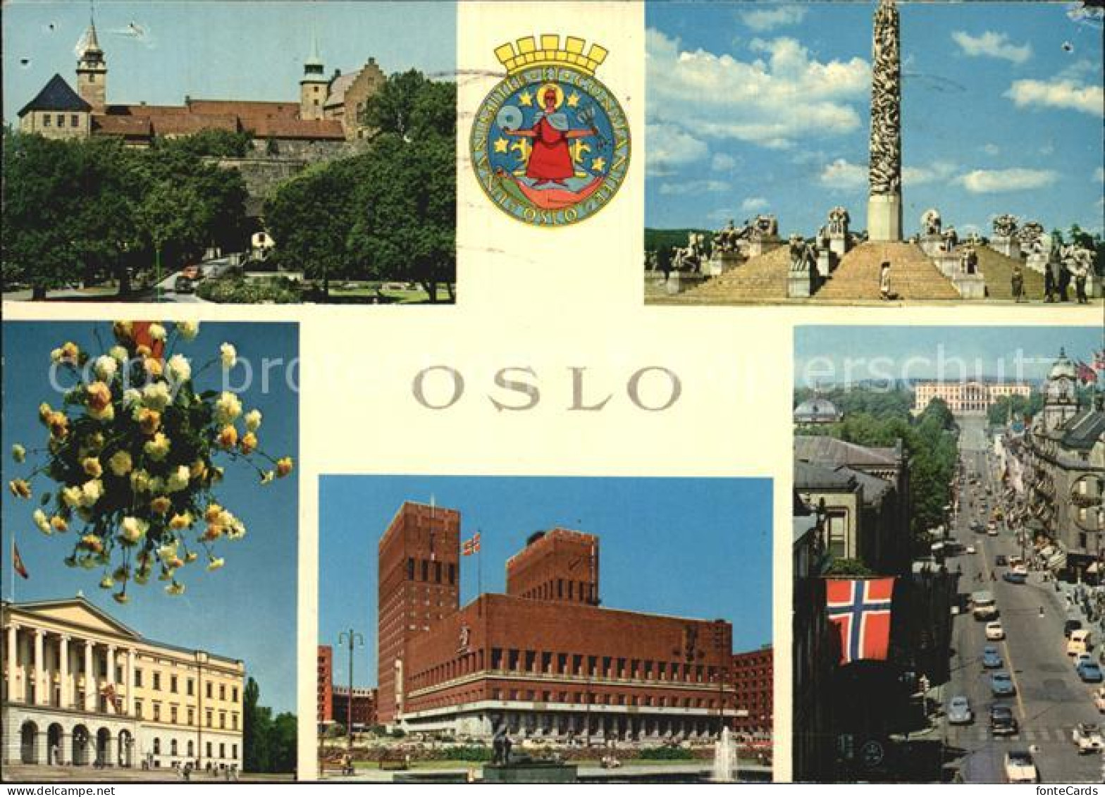 72563646 Oslo Norwegen Rathaus Parkanlagen Ortspartien Oslo - Norvège