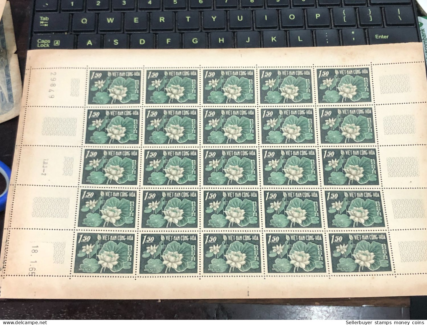 Sheet Vietnam South Stamps Before 1975(1$50 Mid Autumn Festival 1965) 1 Pcs25 Stamps Quality Good - Vietnam