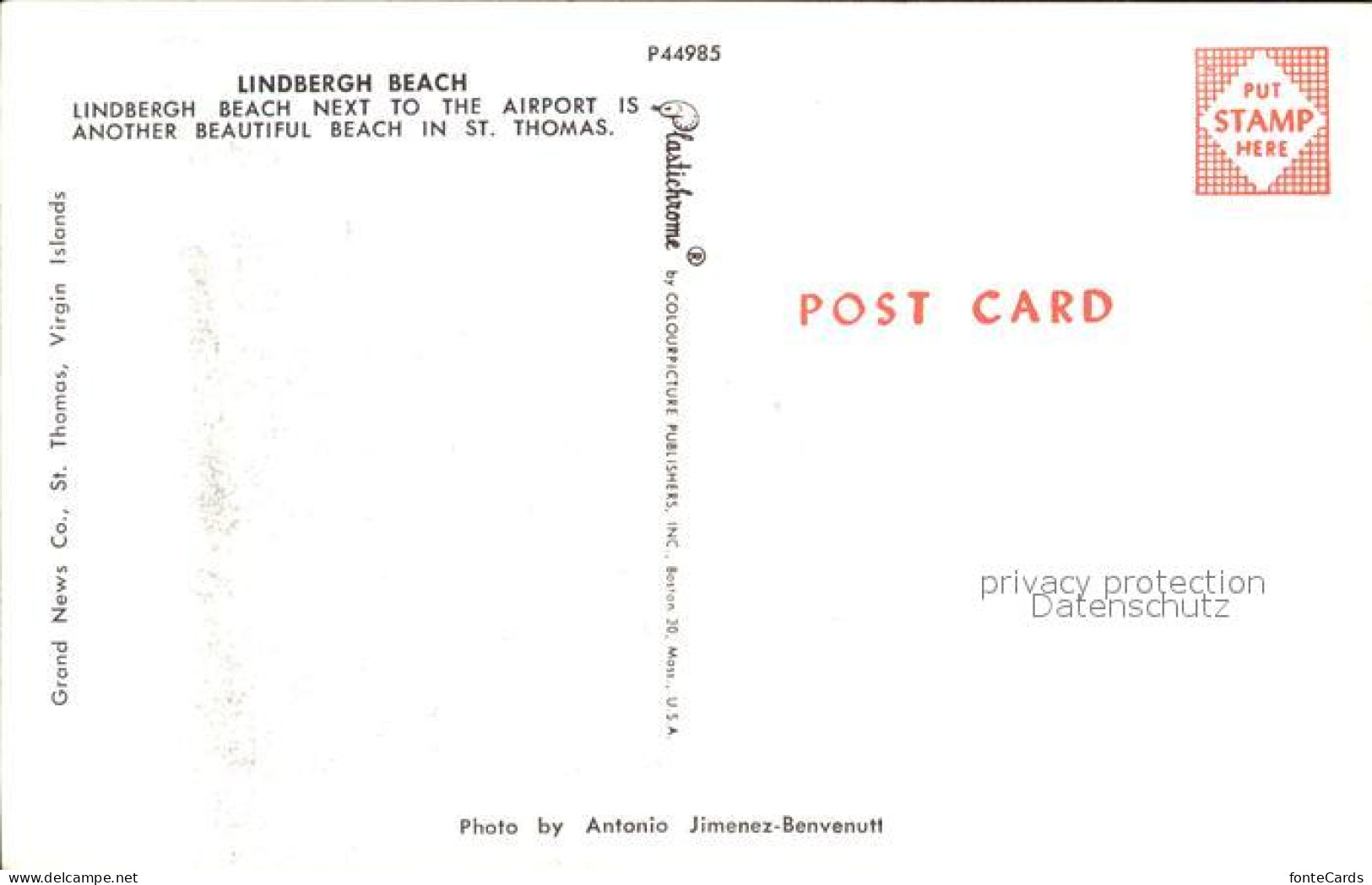 72560781 United States Virgin Islands Sankt Thomas Lindbergh Beach United States - Other & Unclassified