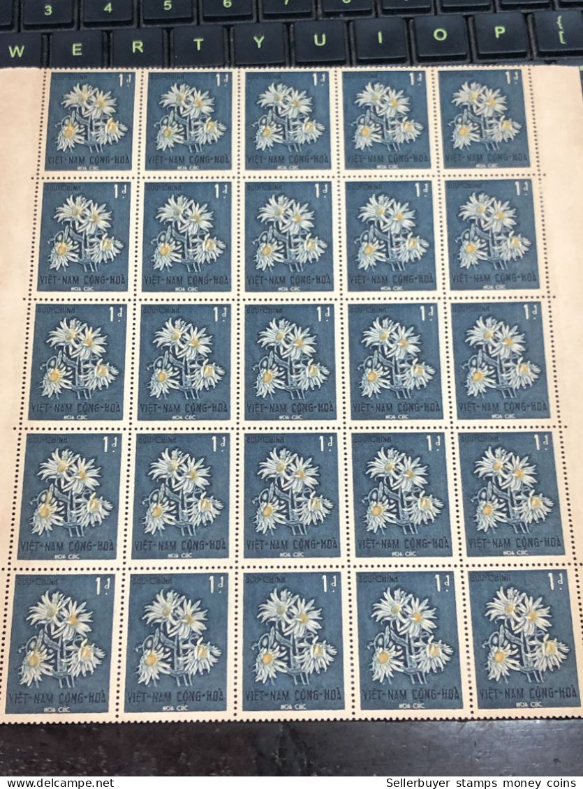 Sheet Vietnam South Stamps Before 1975(1$ Mid Autumn Festival 1965) 1 Pcs25 Stamps Quality Good - Vietnam