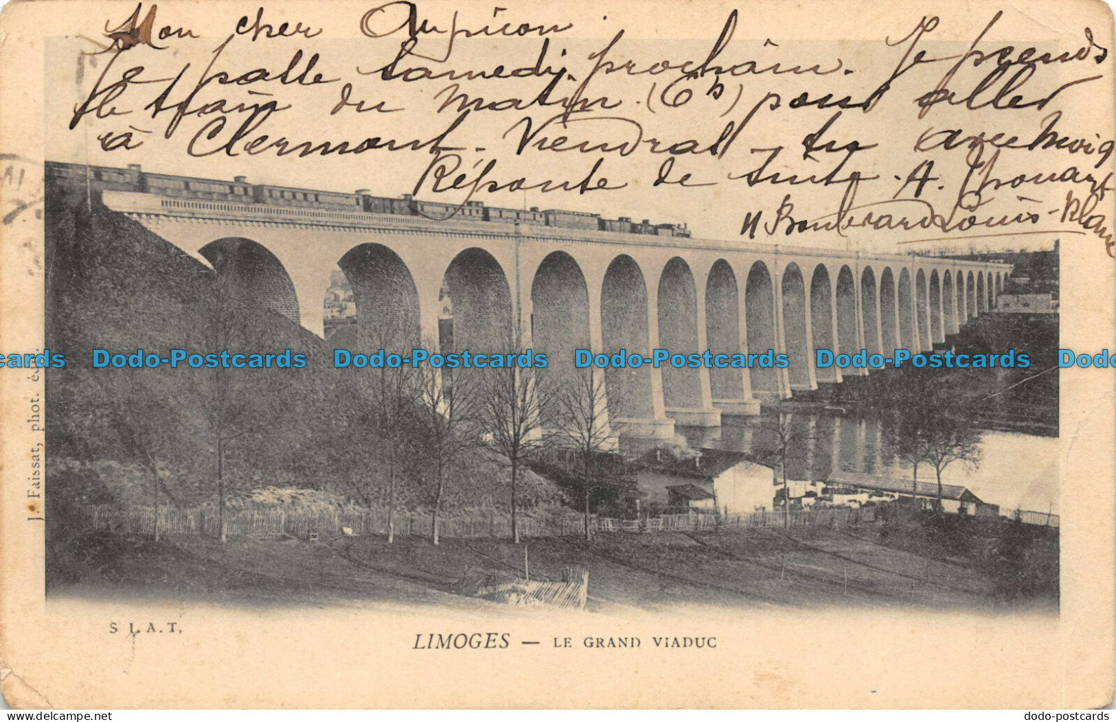 R058836 Limoges. Le Grand Viaduc. J. Faissat. 1903 - Monde