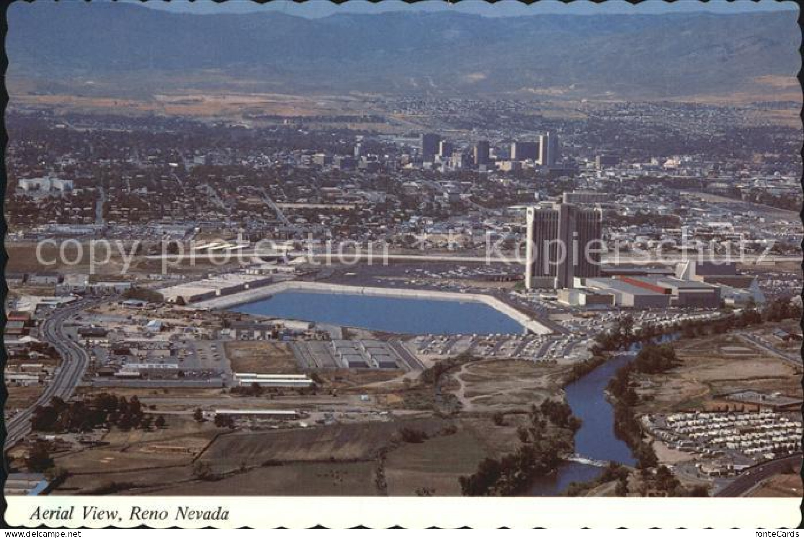 72556436 Reno_Nevada Fliegeraufnahme Mit Truckee River - Autres & Non Classés