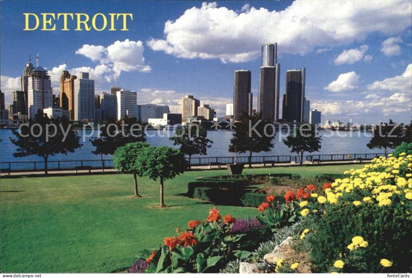 72556331 Detroit_Michigan Skyline - Sonstige & Ohne Zuordnung