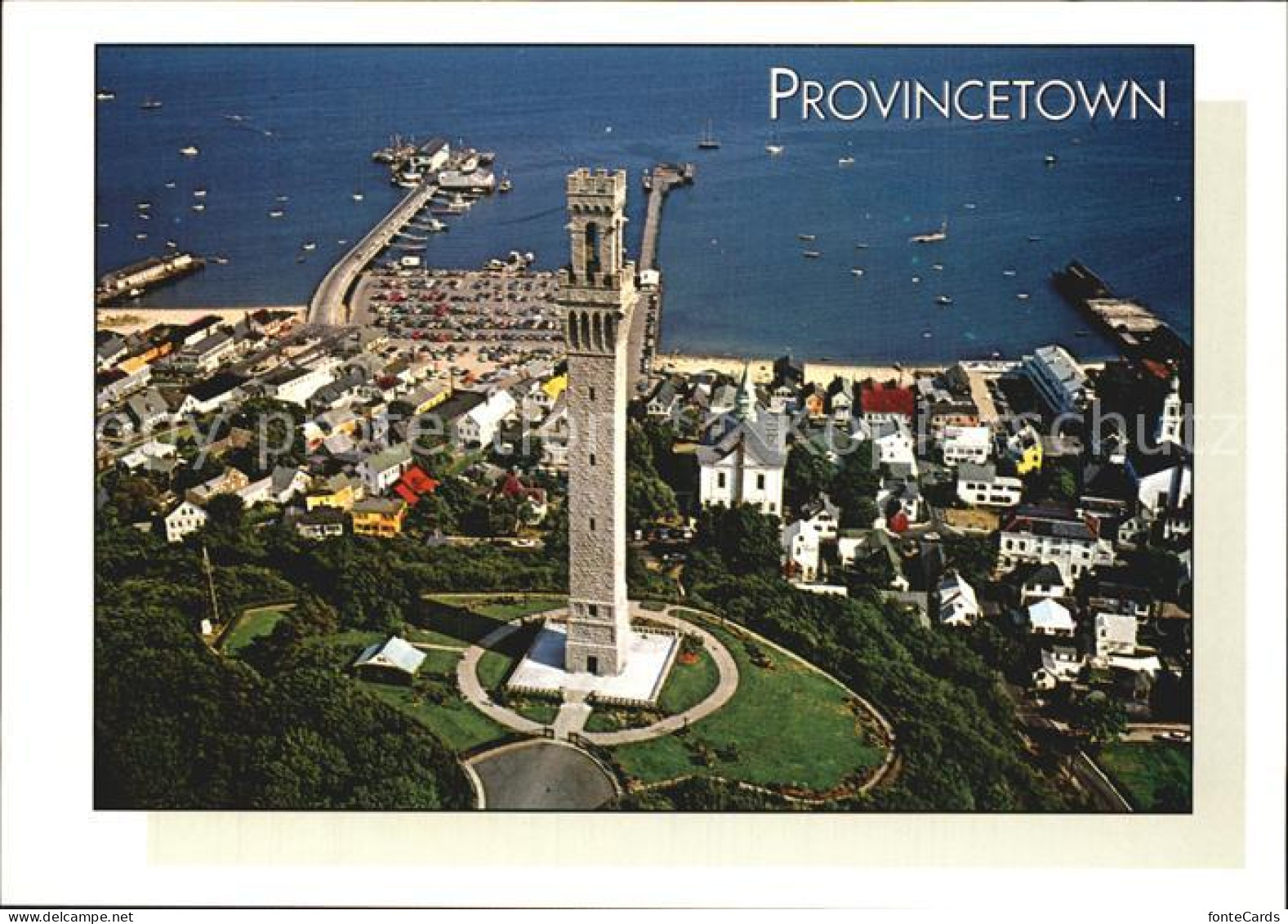72556309 Provincetown Fliegeraufnahme Pilgrim Monument - Autres & Non Classés