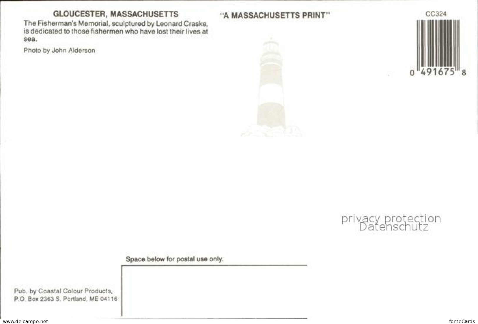 72556294 Gloucester_Massachusetts Das Fischer Denkmal - Other & Unclassified