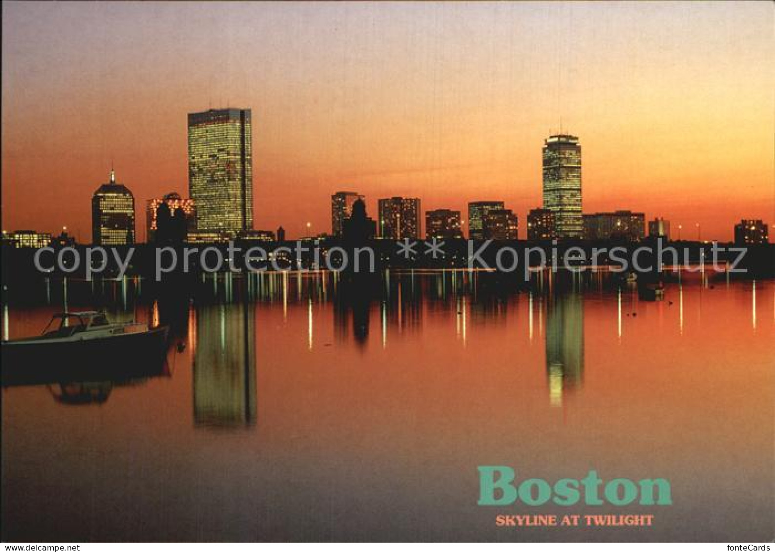 72555781 Boston_Massachusetts Skyline At Twilight - Andere & Zonder Classificatie