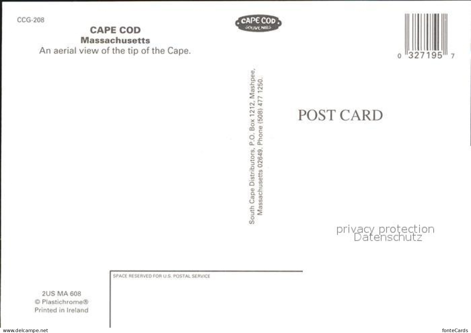 72555771 Cape Cod Mass. Fliegeraufnahme  - Other & Unclassified