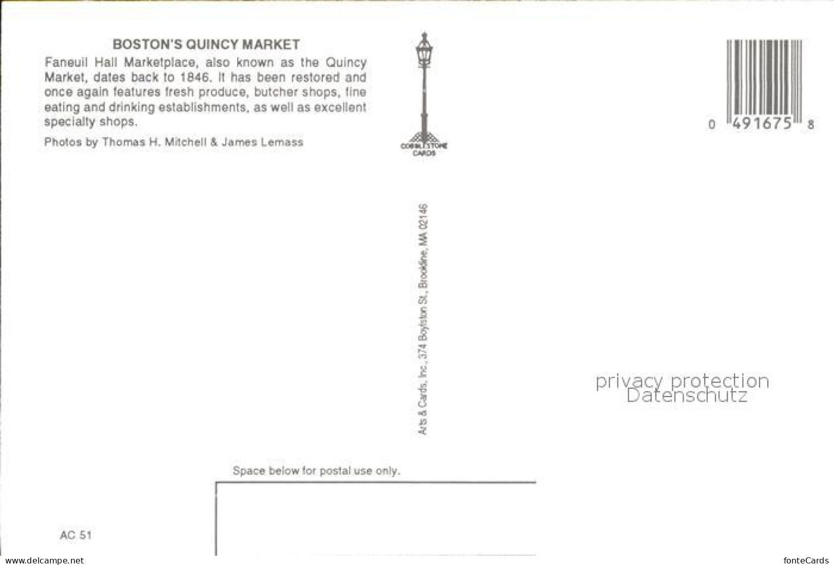 72555730 Boston_Massachusetts Quincy Market - Sonstige & Ohne Zuordnung